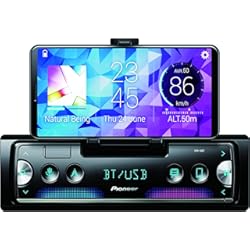 Radio Cafini Para Auto Pioneer Receptor de smartphone SPH-10BT de próxima generación, 1 DIN, con Bluetooth, USB y Spotify, se conecta a iPhone y Android