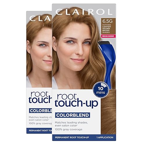 Clairol Nice'n Easy - Tinte permanente para el cabello para retoque de raĂz, 0.25 onzas, color castaño dorado más claro, 1 unidad (paquete de 2) Clairol Nice'n Easy - Tinte permanente para el cabello para retoque de raĂz, 0.25 onzas, color castaño dorado más claro, 1 unidad (paquete de 2)