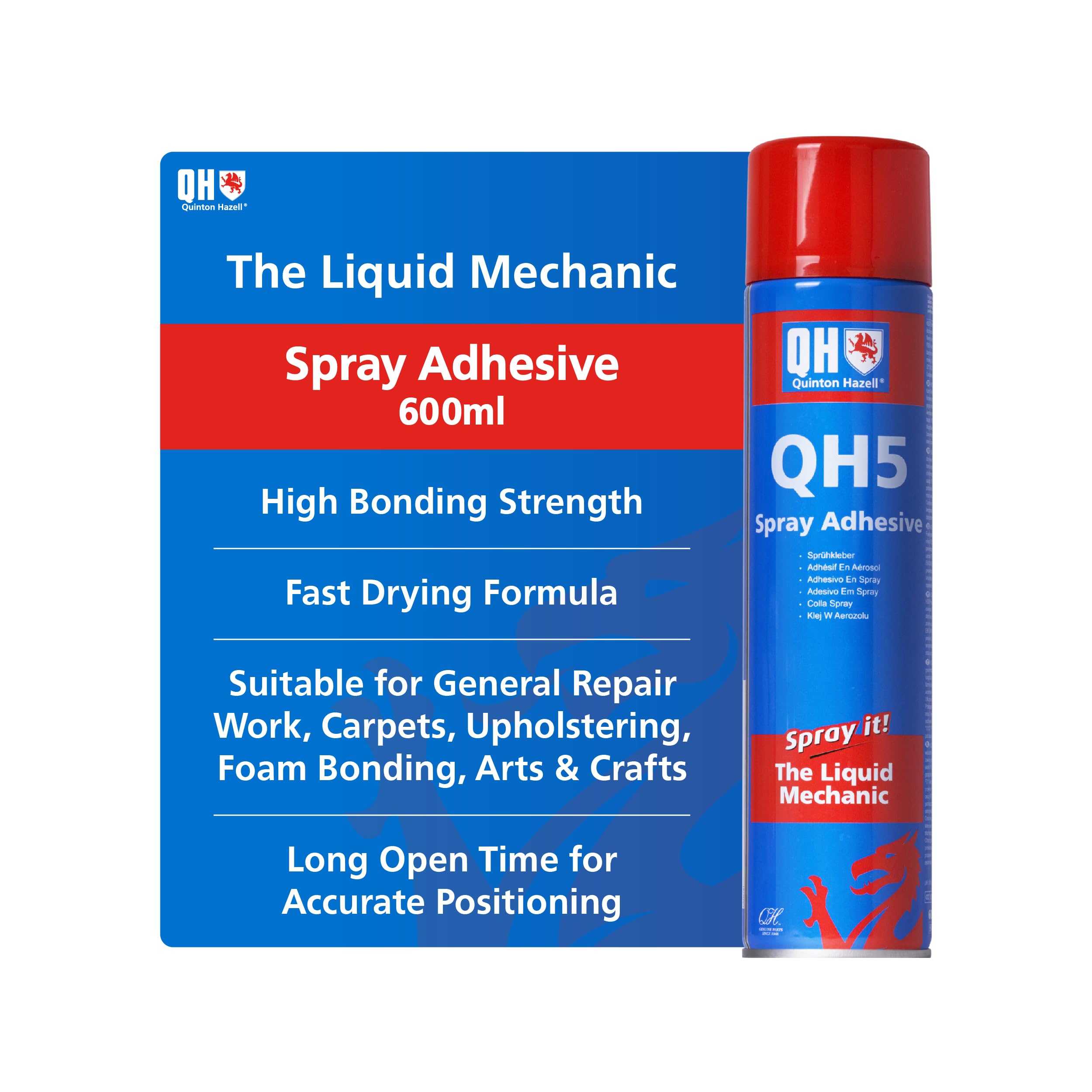Heavy Duty Spray Glue Adhesive Carpet Foam Tile Craft Fabric Upholstery 600ml