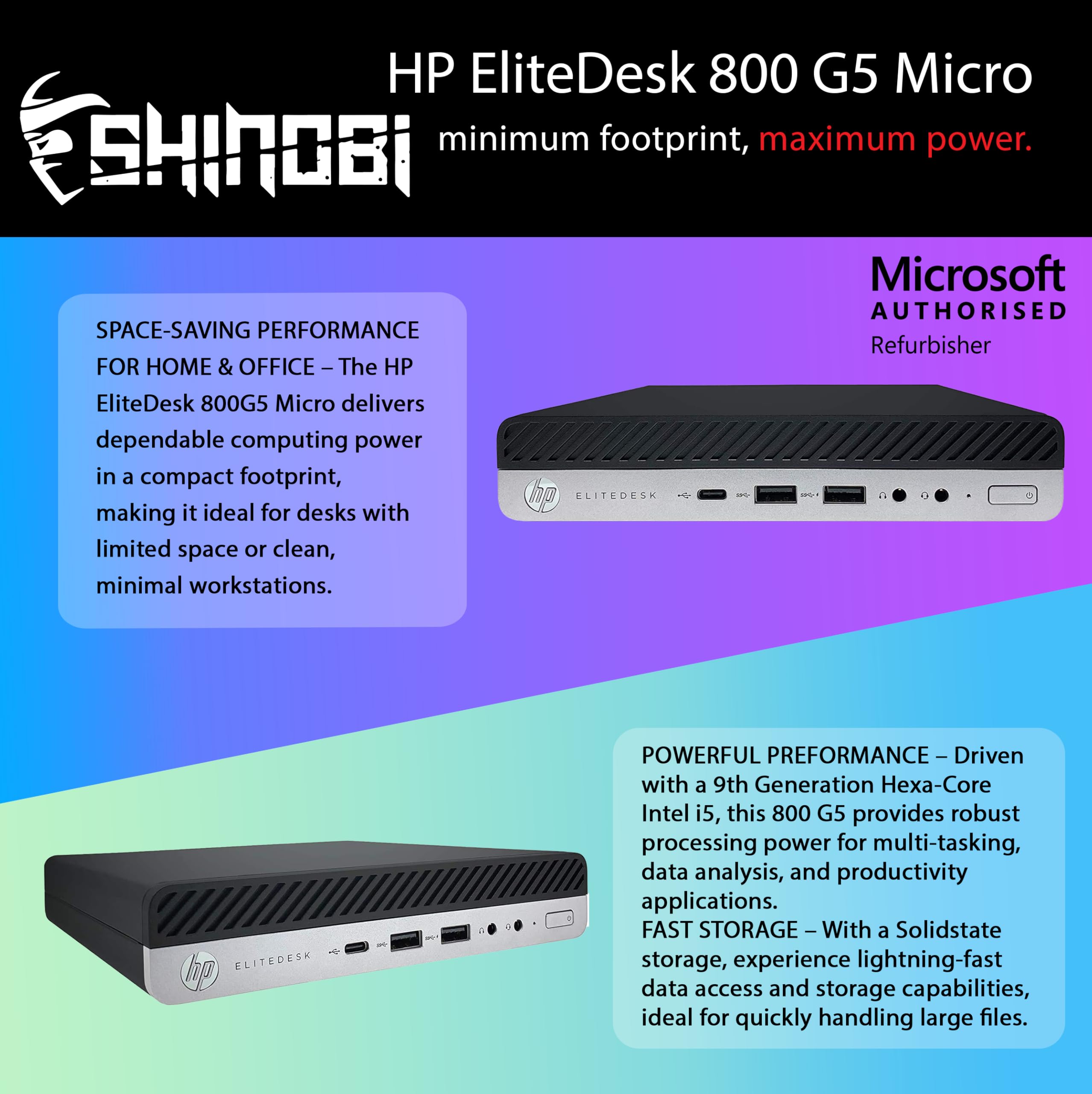 Amazon.com: HP EliteDesk 800 G5 Mini PC | Intel Core i5-9500T