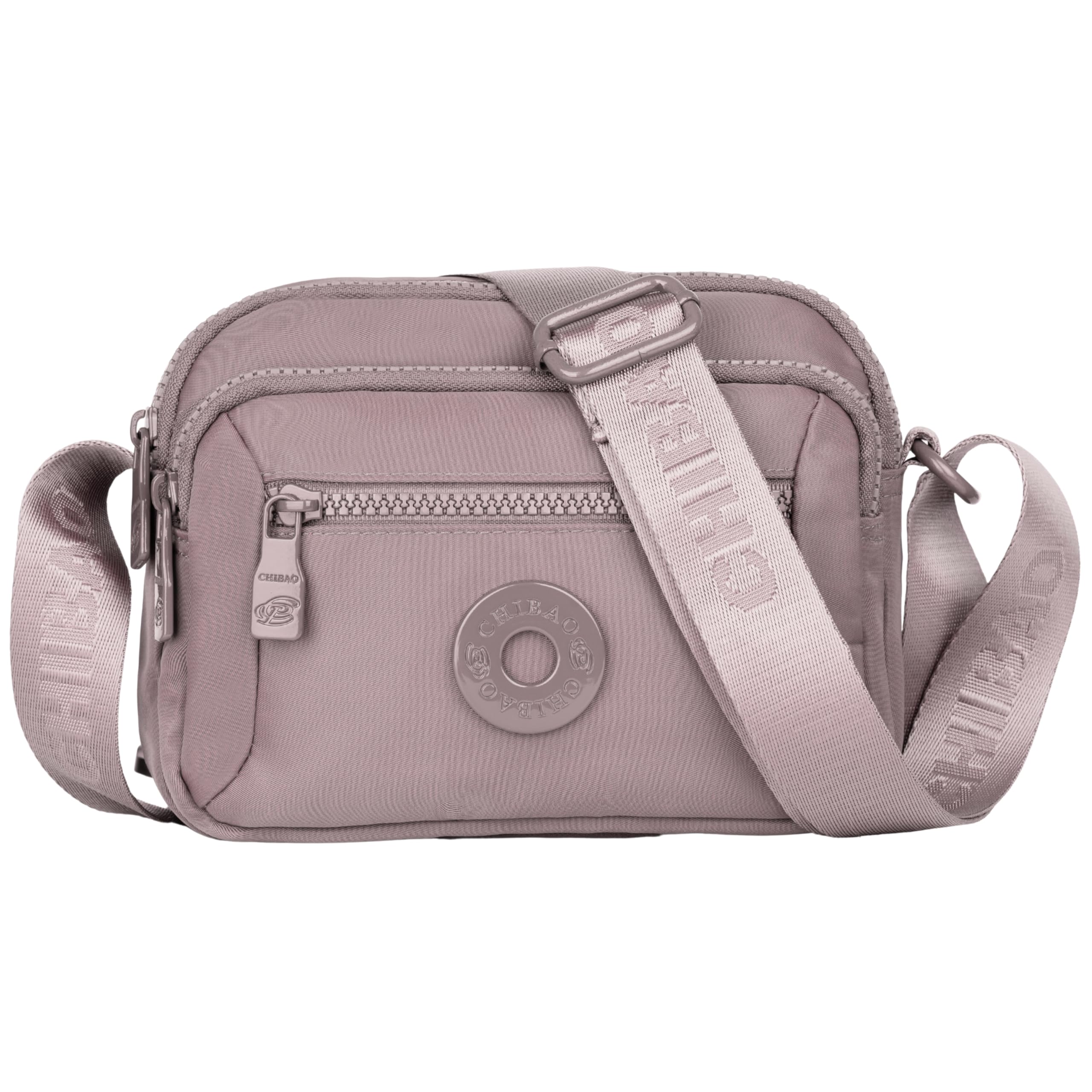 TS WITH TECHSUN Small Crossbody Shoulder Bag for Women, Multi-Pocket Nylon Travel Handbag Messenger Purse, Adjustable Strap, Zipper Closure, Lightweight, Everyday Use (21(L) X 16(H) X 9 (W) CM)