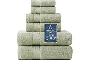 Cozy And Soft Sage Green Bathroom Towels