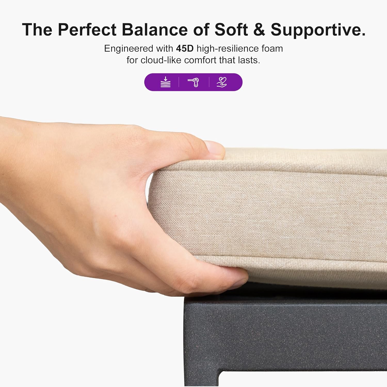 PURPLE LEAF Pool Lounge Chairs with Thick Cushions and Side Table Metal Outdoor Chaise Lounge with Adjustable Backrest Patio Lounger Set of 3 for Outside Beach Poolside Deck Backyard, Beige