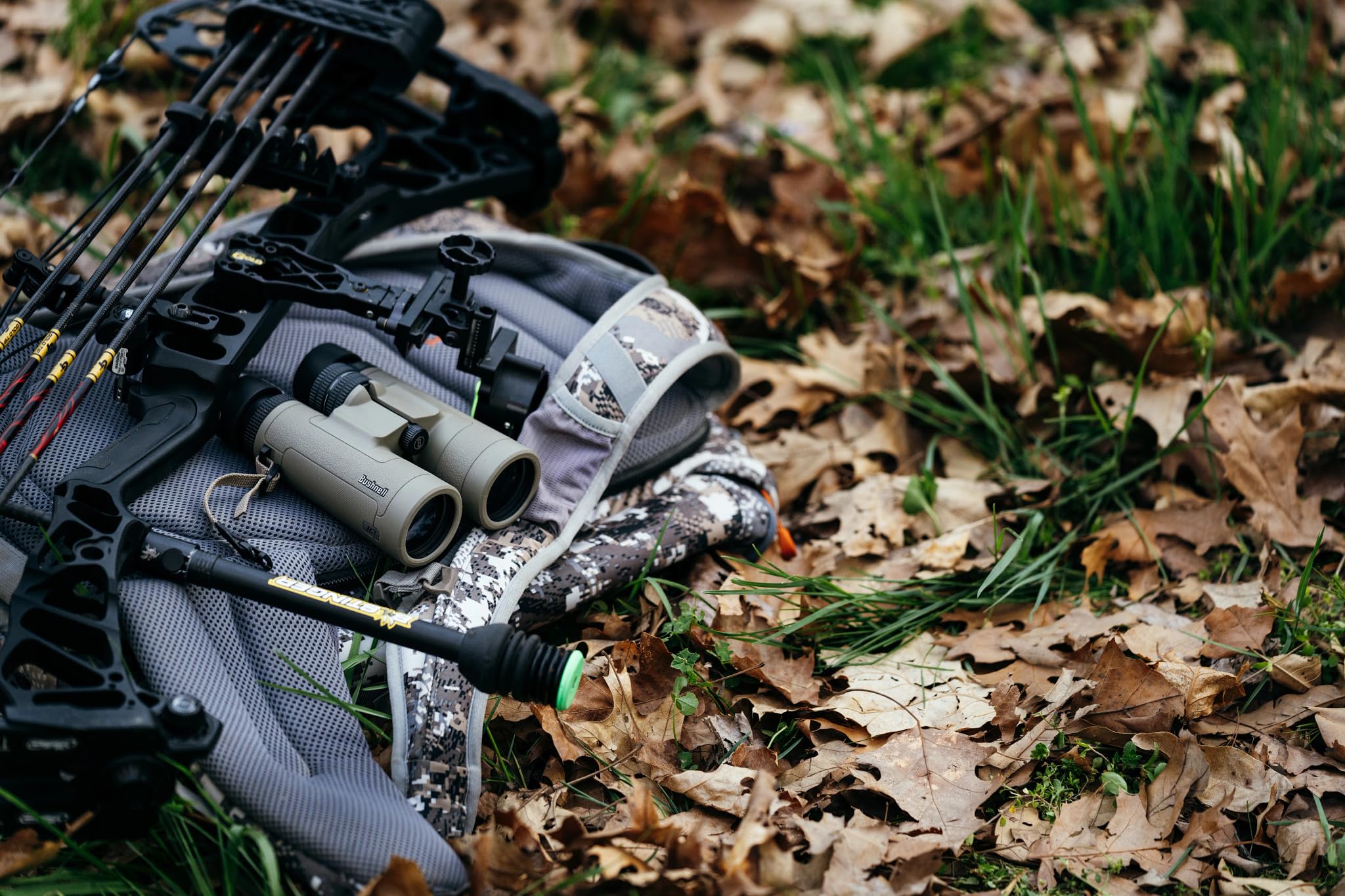 Bushnell R3 Binoculars with Vault Lite Bino Chest Harness, HD Optical System, Fully Multi-Coated Lenses, EXO Barrier, IPX7 Waterproof - Binoculars for Bird Watching and Wildlife Observation: 8x42 Binoculars