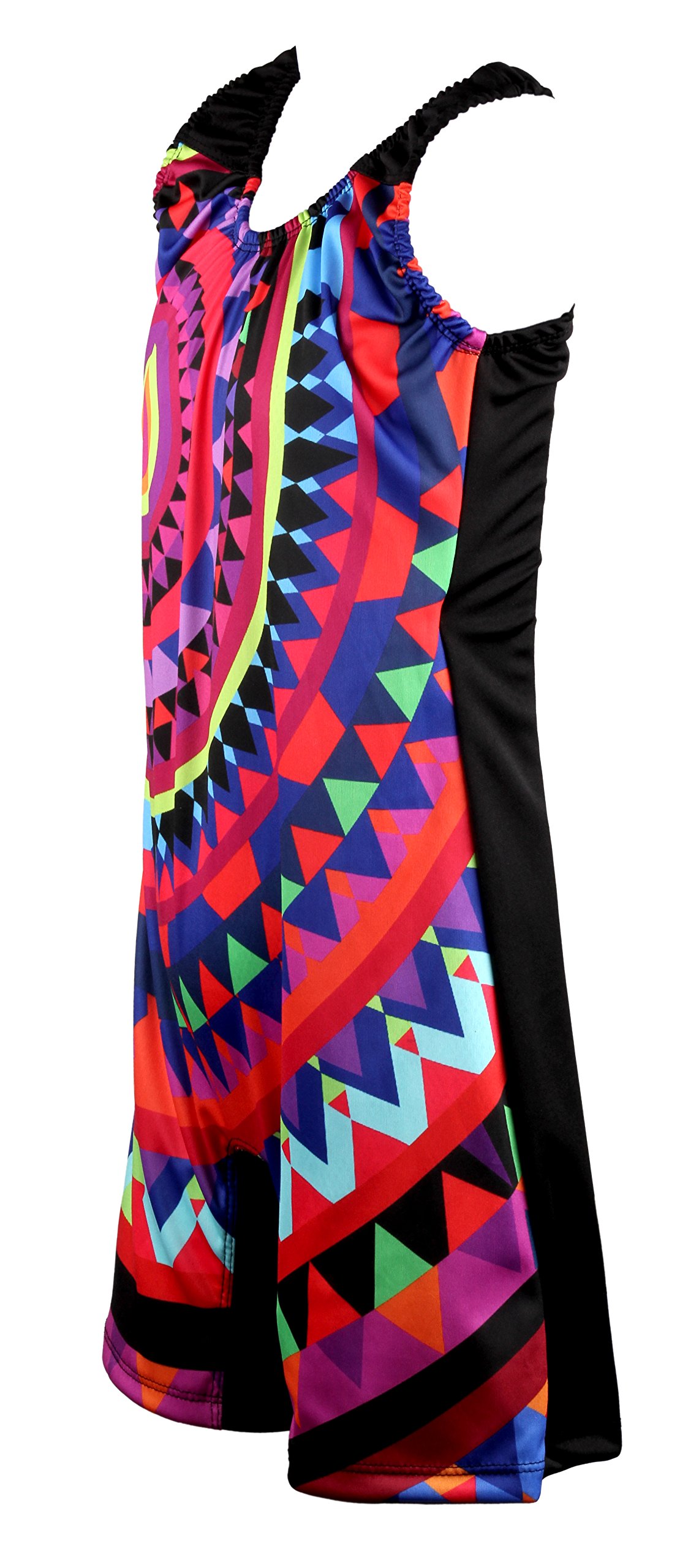 ZIUM Girls 2 Way Stretchable Poly-Jersey Digital Printed Swimsuit for Girls Long 1