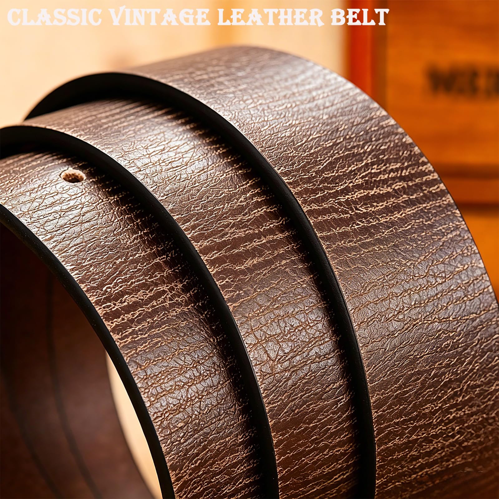 Cintura western per uomo e donna, in vera pelle, da cowboy, con fibbia classica, cintura casual per jeans