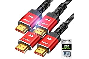 Highwings 2-Pack HDMI 2.1 Cable 6.6ft