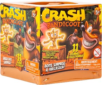 Crash Bandicoot Bandai Smash Box Surprise | 6cm Mystery Toy Blind Box البضائع Surprise Toys for Girls and Boys Characters Collectable Figures