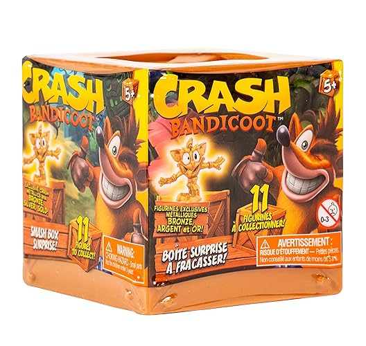 Crash Bandicoot Bandai Smash Box Surprise | 6cm Mystery Toy Blind Box Merchandise Surprise Toys For Girls And Boys Characters Collectable Figures