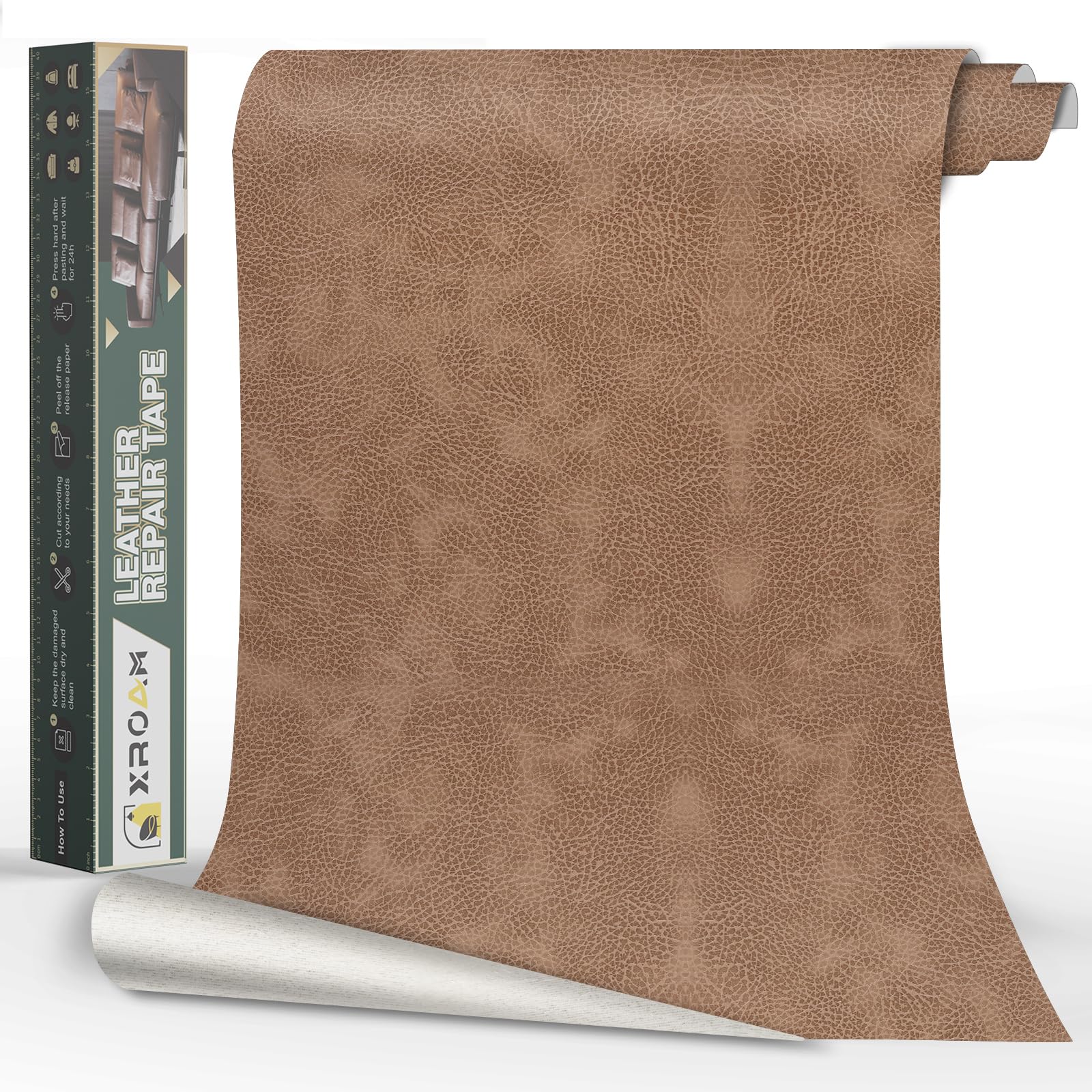 Leather Repair Tape, 16x40 inch Leather Patches for Furniture, Self Adhesive Leather Repair Patch for Sofas, Couches, Leather Covers, Seats, Chairs,