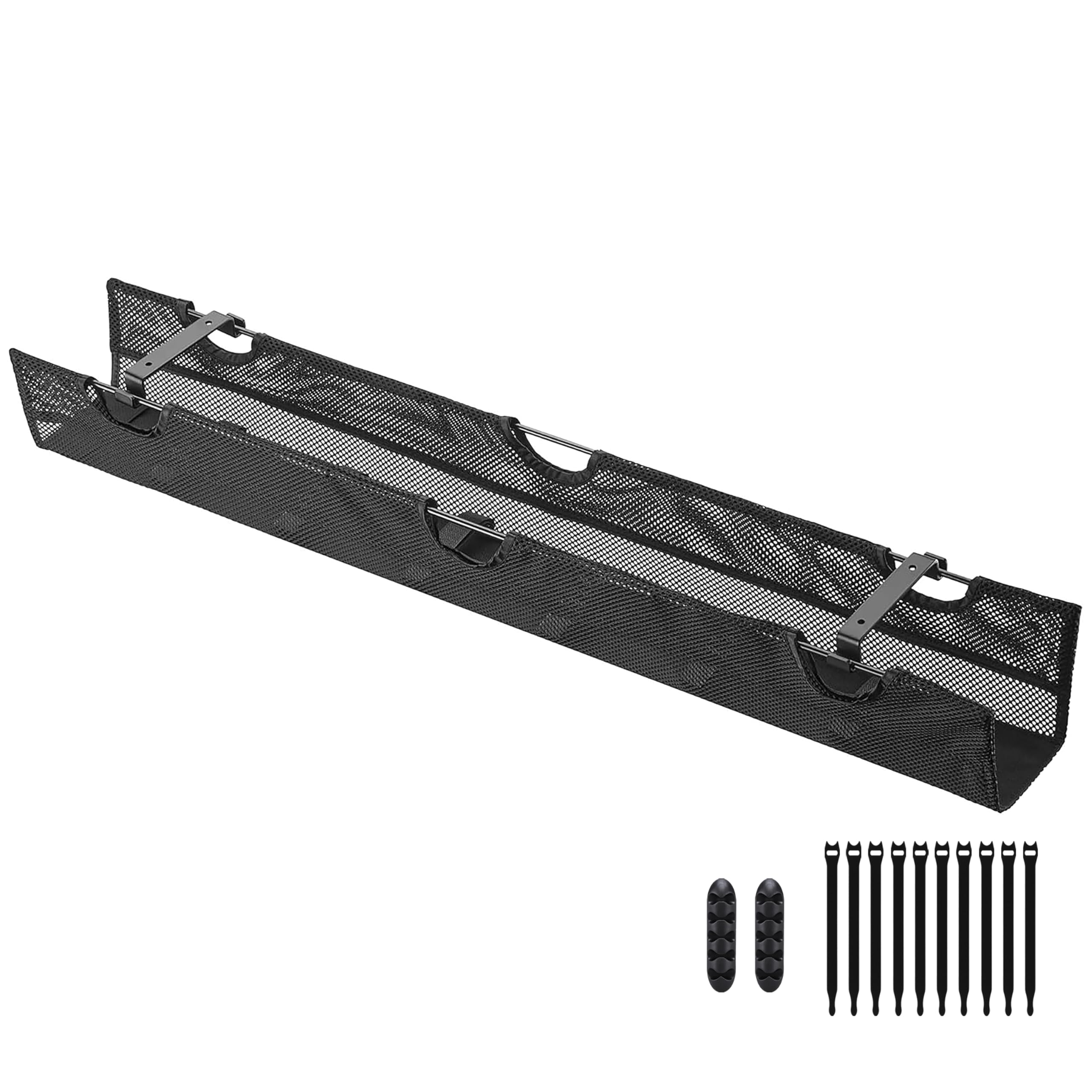 Recoge Cables Escritorio | Soporte Regleta Escritorio | Bandeja Organizador de Cables | Organizador Cables Mesa | Bandeja para Cables | Malla Cables | Esconde Cables - 2