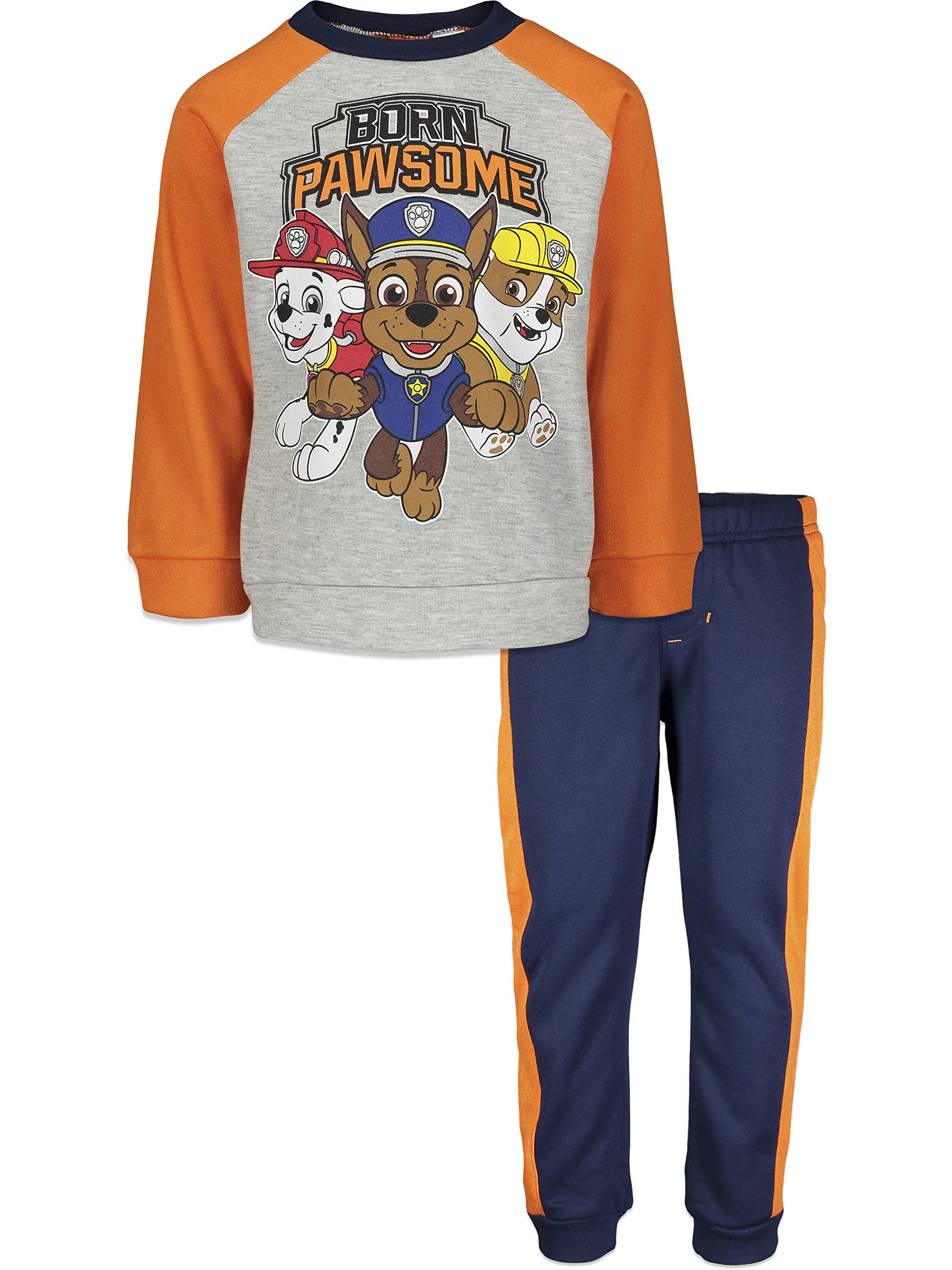 NickelodeonPaw Patrol Sweatshirt and Fleece Pants Outfit Set Toddler to Big Kid Sizes (2T - 10-12)
