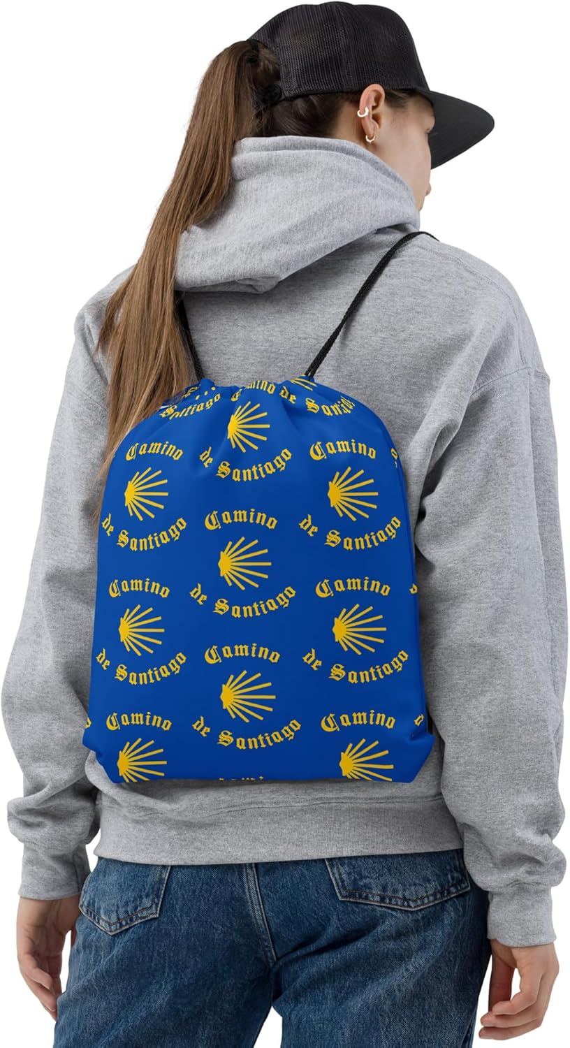 Camino de Santiago Drawstring Bag, Gift for Peregrino