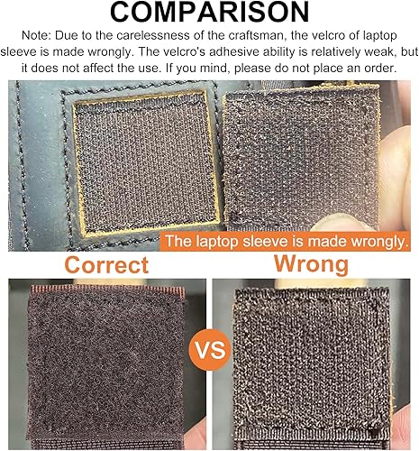 Miniatura 3 de Masa Kawa Leather Slim Briefcase for Men 16 Laptop Shoulder Messenger Computer Bag Business Travel Work Attache Case