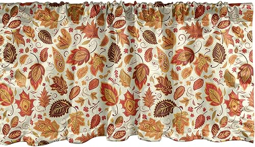 Miniatura 48 de Lunarable Cenefa de ventana azul pálido, diseño de conchas de vida submarina grunge, estrellas de mar, arte marítimo incompleto, cenefa de cortina