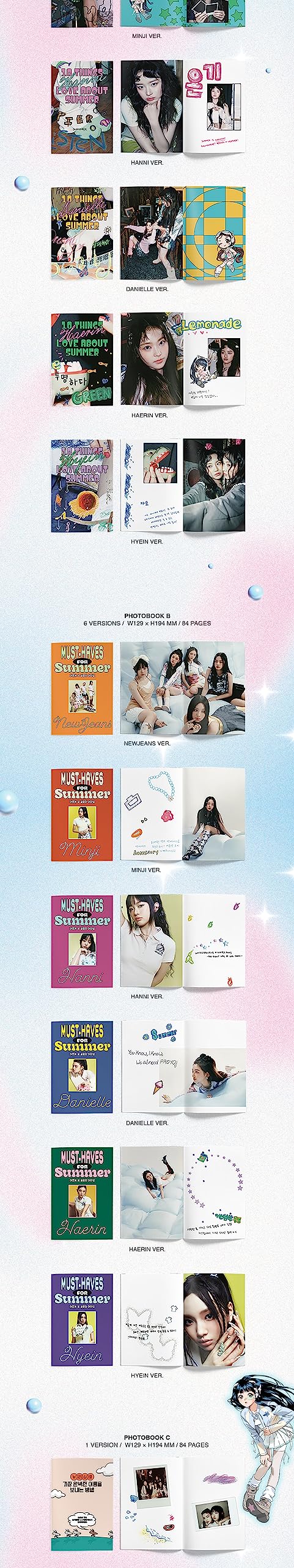 NewJeans Get Up 2nd EP Album Contents+Lyric Paper+Photocard+Sealed Sealed (Bunny Beach Bag Random Version)