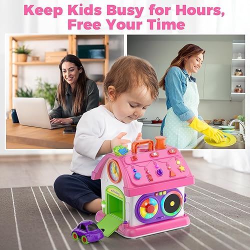 Miniatura 5 de Juguete Montessori para regalos de niña de 1 año, juguete educativo musical bilingüe para niños de 1 a 2 años, 12 a 18 meses, regalo de primer