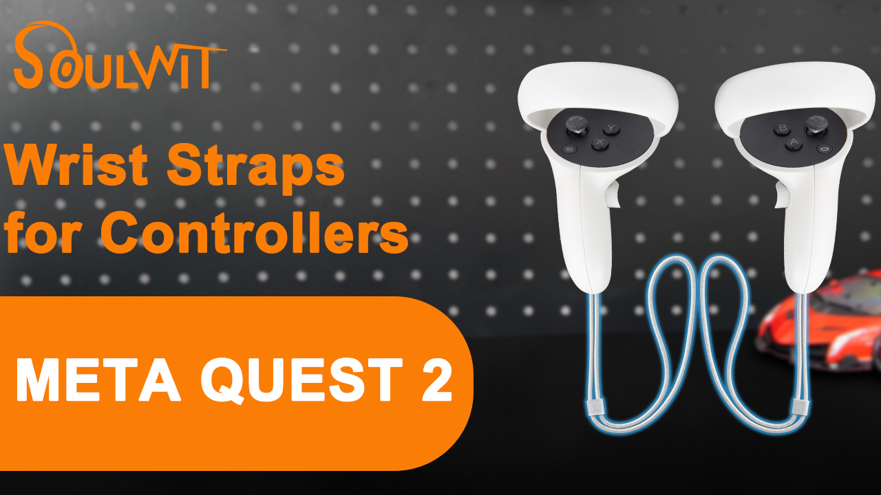 Amazon.com: SOULWIT 1Pair Hand Straps for Meta Quest 2 Controllers