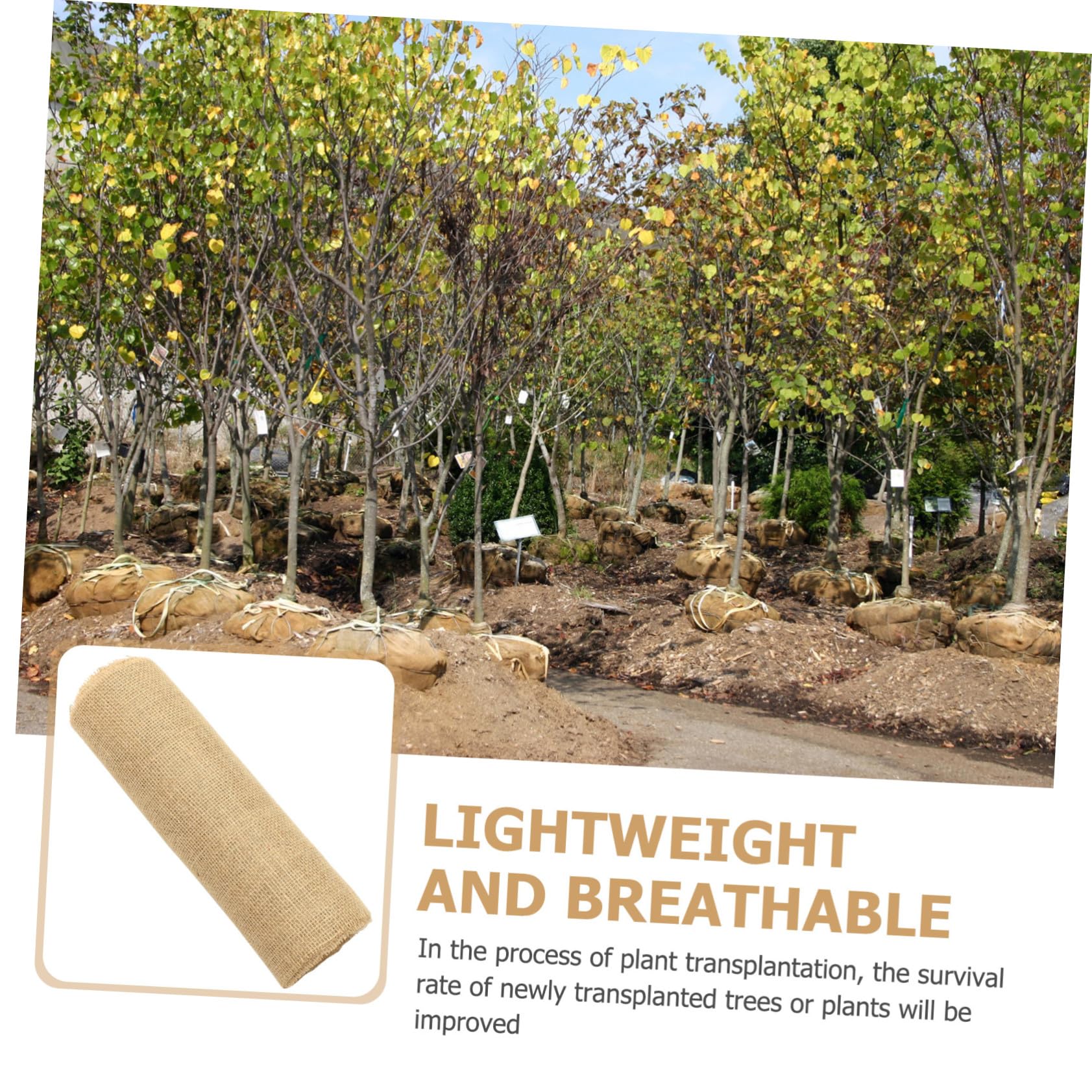 VILLCASE Protezione per Tronchi Alberi Juta Naturale Avvolgibile Isolante Antigelo per Piante e Alberi Materiale Traspirante per Protezione Invernale