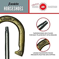 Vista 3 de Franklin Sports - Juego de herradura para caballos que incluye 4 herraduras y 2 estacas para jugar en la playa o en el patio trasero, juego clásico