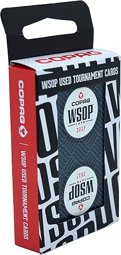Miniatura 2 de WSOP Juego de 2 mazos auténticos repartidos en 2017 usados Copag Plastic Playing Cards Bridge Standard Index