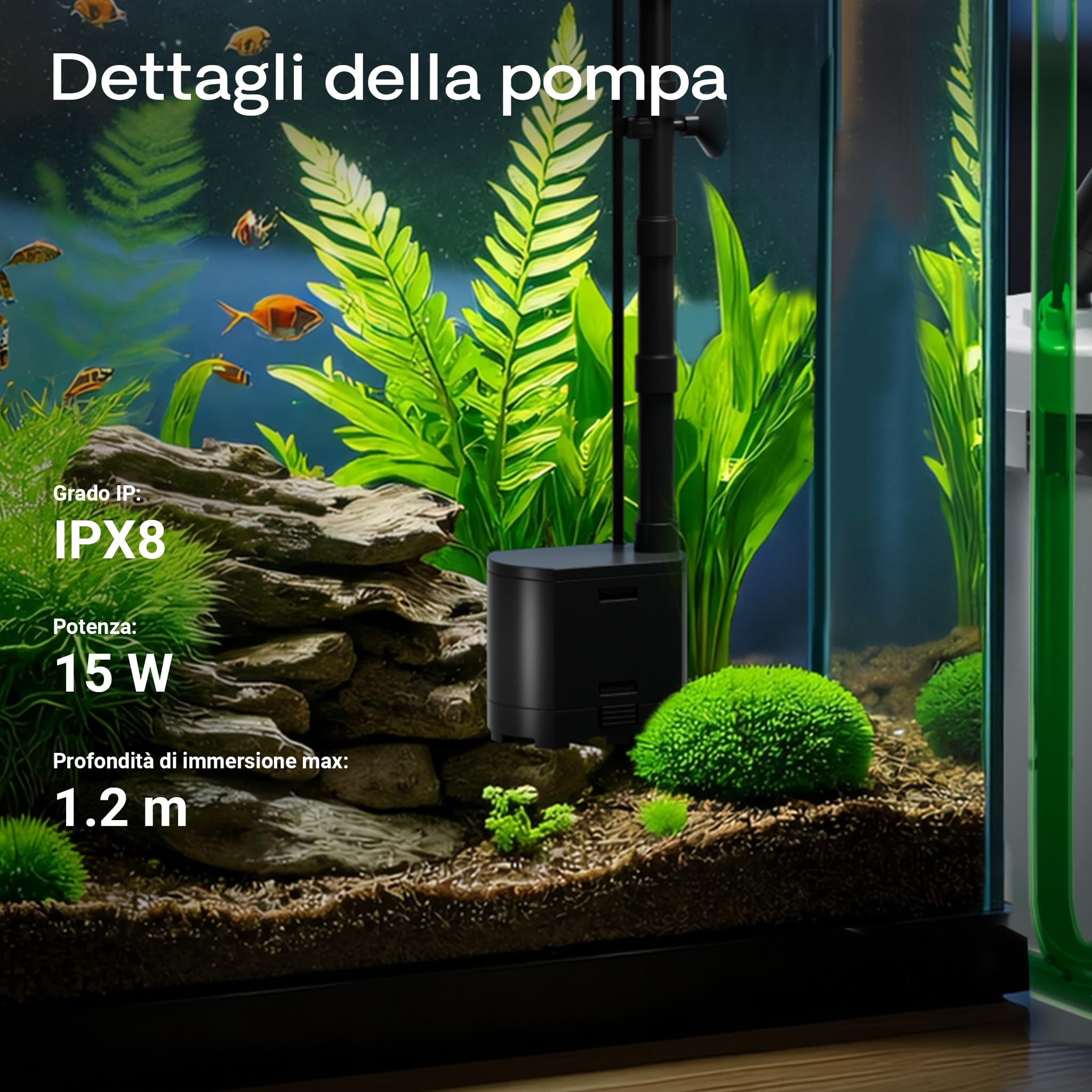 SunSun HW-504A Filtro Esterno per acquari con Pompa 800 l/h, Filtro a 4 stadi con mezzi e spugne filtranti Inclusi