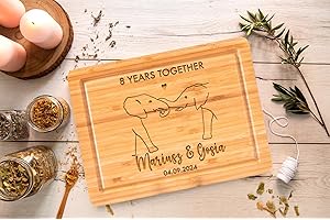 Personalized Engraved Elephant Cutting Board: A Symbol of Love and Togetherness