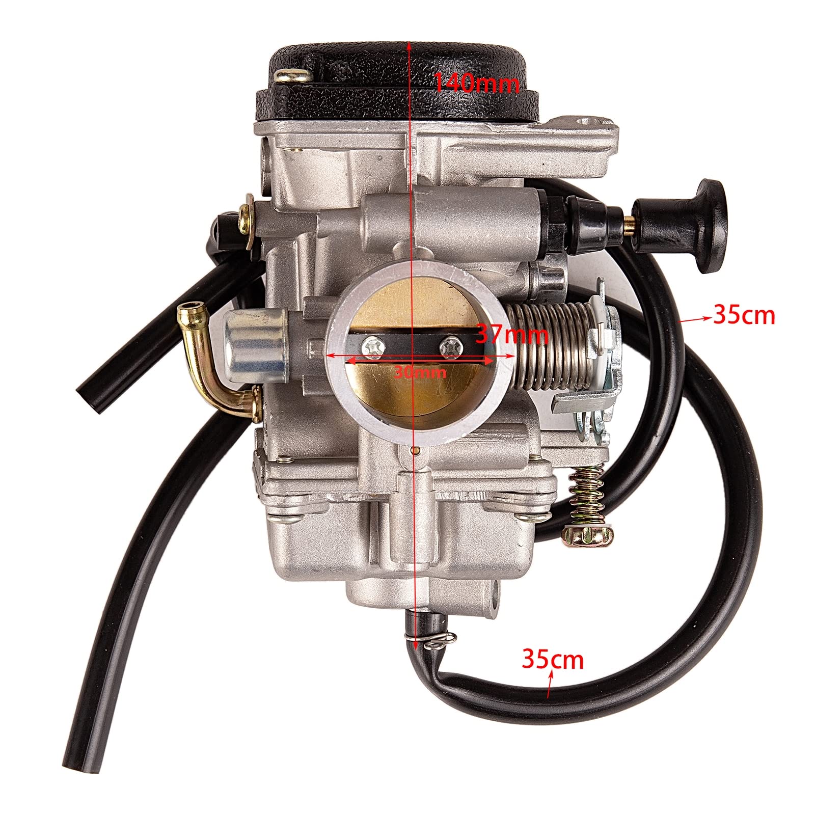 carburador de desbrozadora de gasolina Carburador de motocicleta PD30 30mm para JIANSHE para QingQi 250 JS GXT QM250GY ATV para Quad Motercross piezas Manual Choke Carb