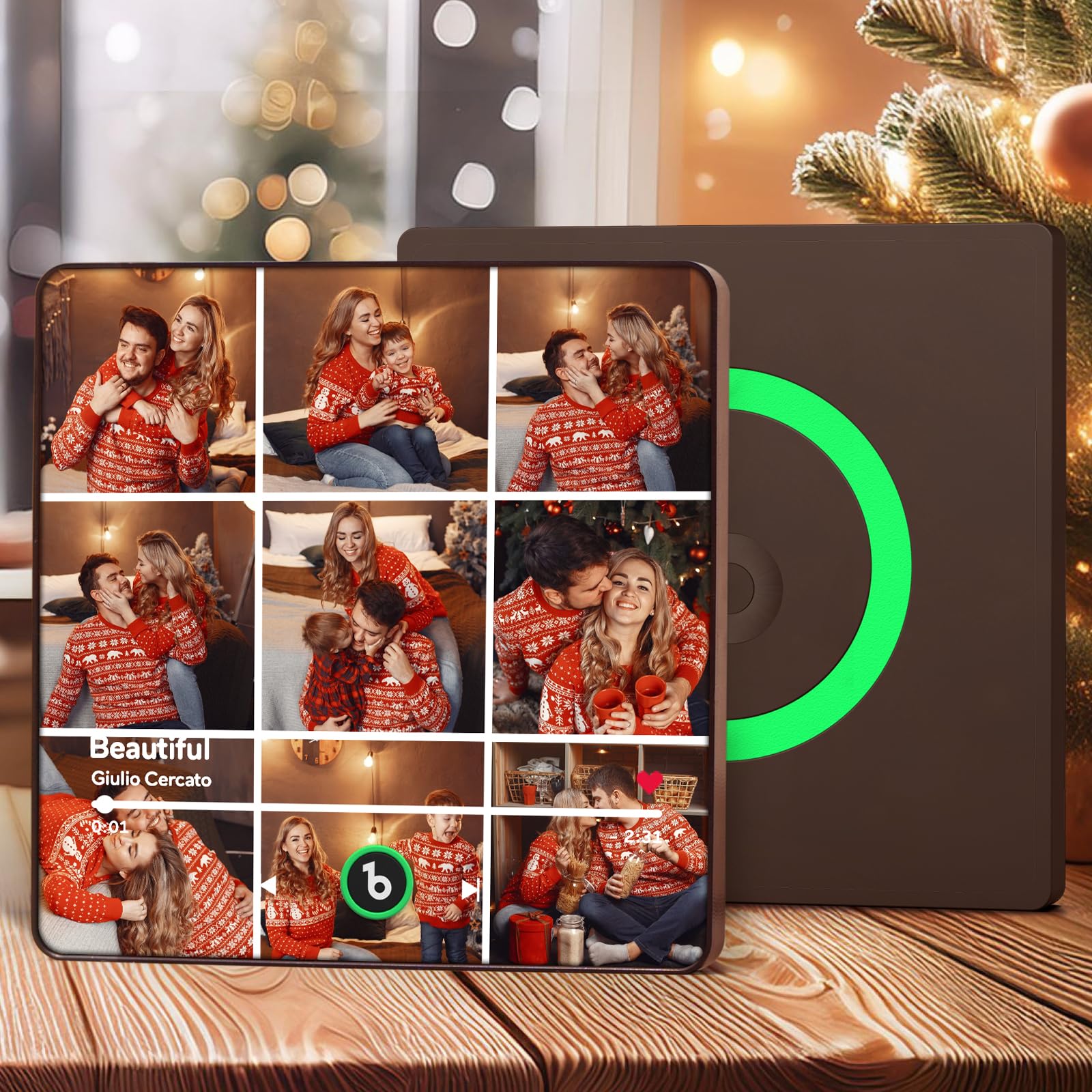 Magnete Da Frigorifero Musicale Personalizzato - Album Foto Con Canzone, Regalo Per Coppie, Versione 4.0 Acrilico