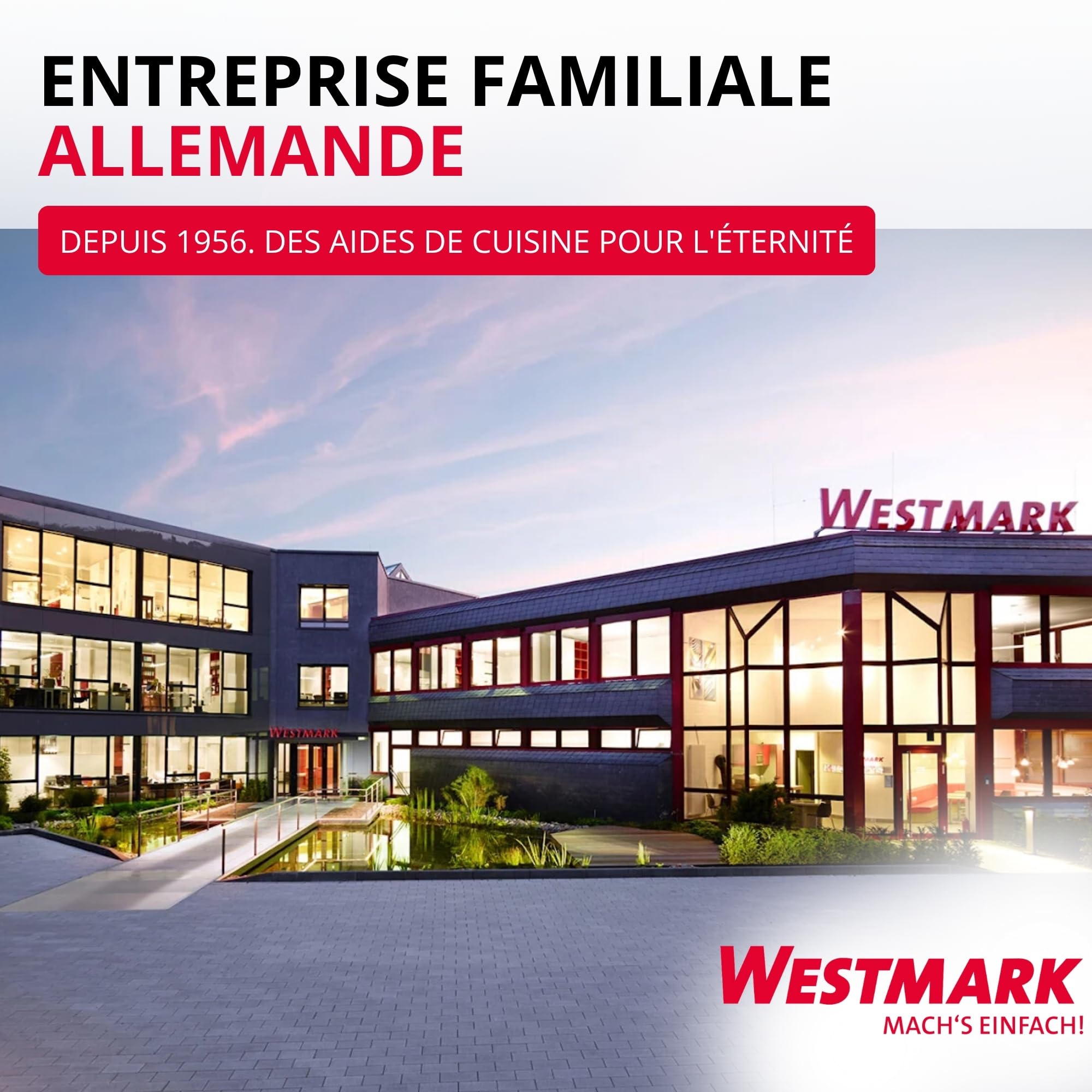 Westmark Mandoline en Spirale pour Nouilles de Légumes, Zoodles et Spirales de Légumes, 3 Lames, Lames Aiguisées en Acier Inoxydable, Spiromat, Gris/Blanc/Rouge, 11332260