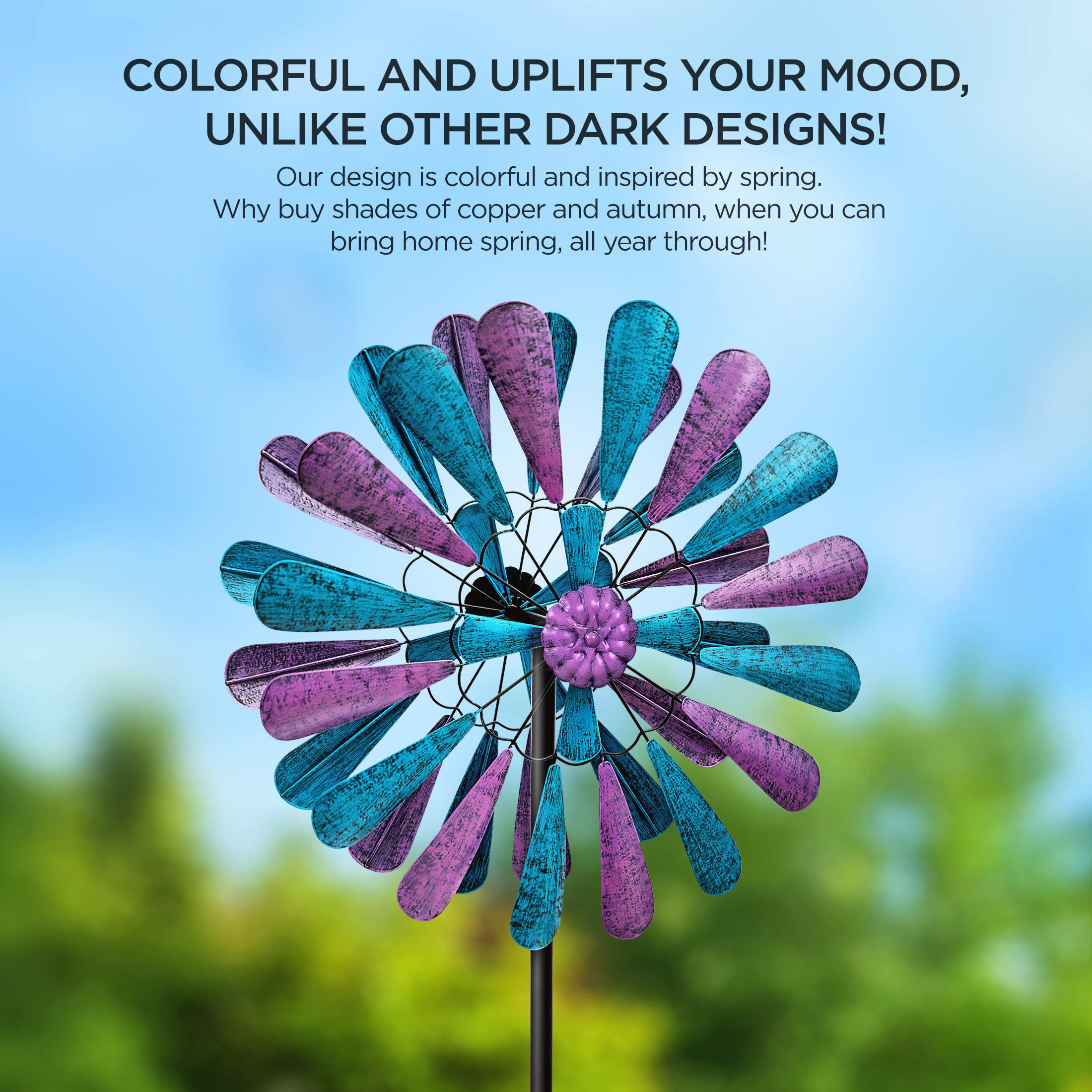 flybold Wind Spinner Wind Spinners for Yard and Garden Wind Spinners Outdoor Metal Large