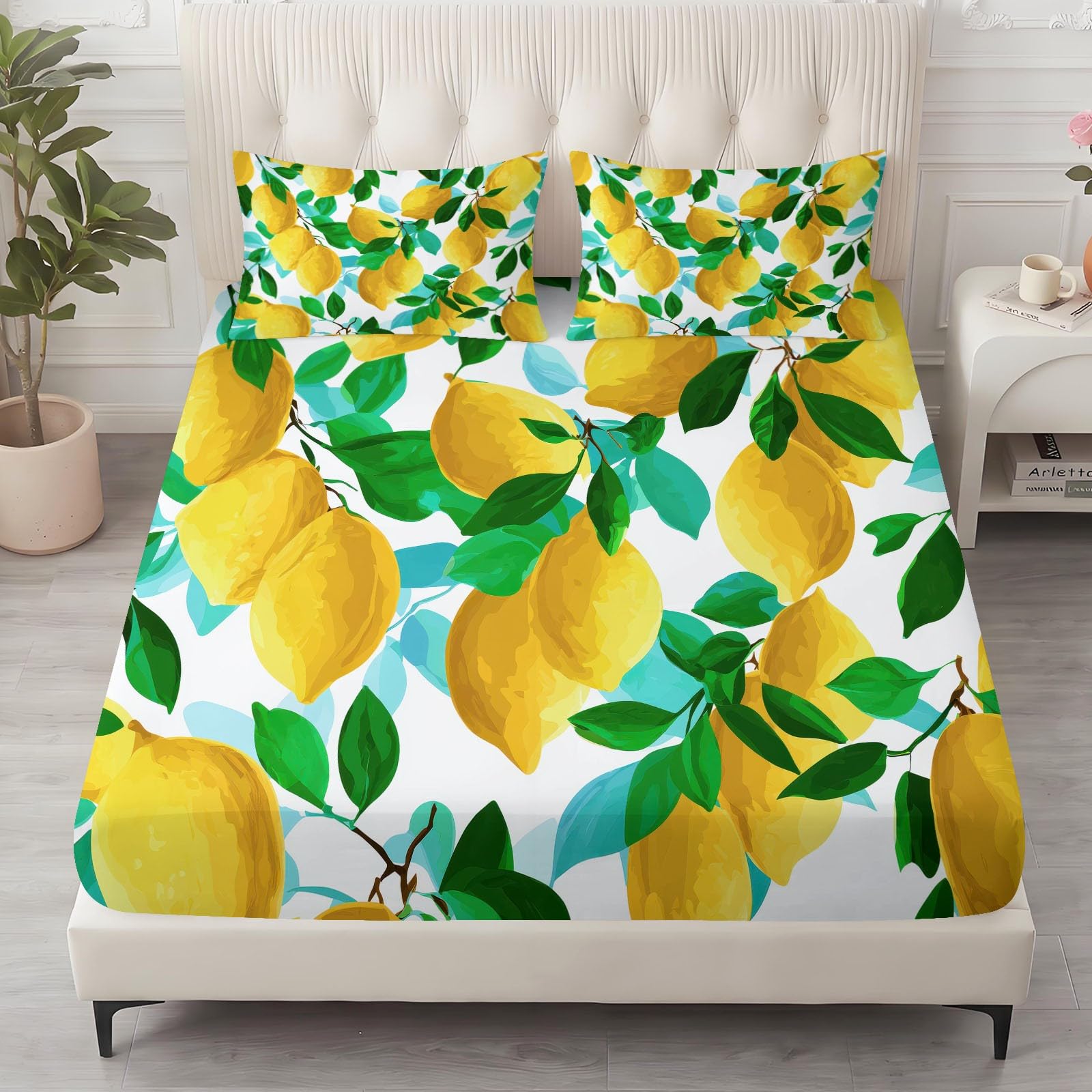 Drap Housse 160 x 200 cm Microfibre Brossée, Poche 30cm, Blanc