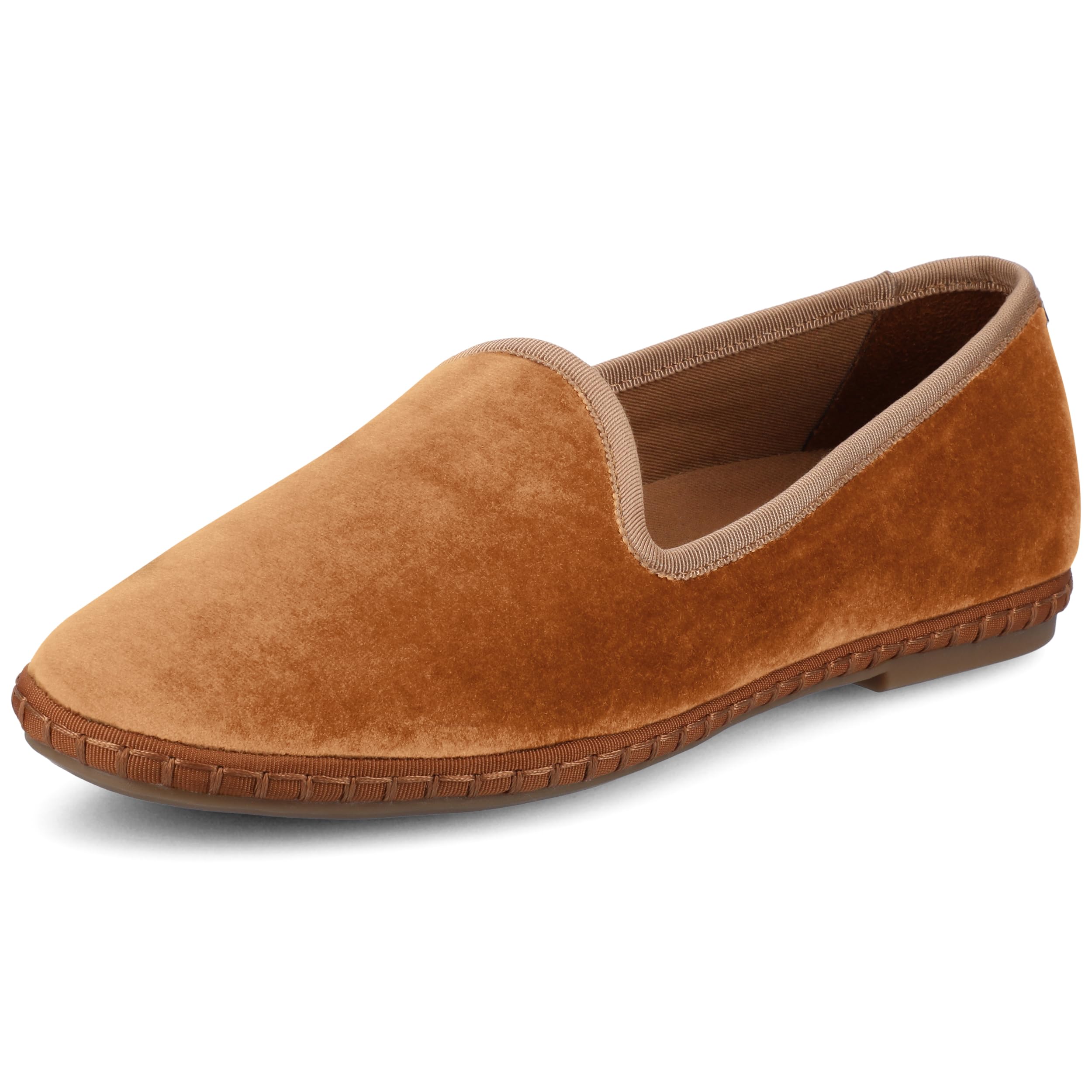 Birdies Heron Women’s Slip-On Flats, Cushioned Loafer, Ballet-Flat Comfort, Almond Toe Shoe
