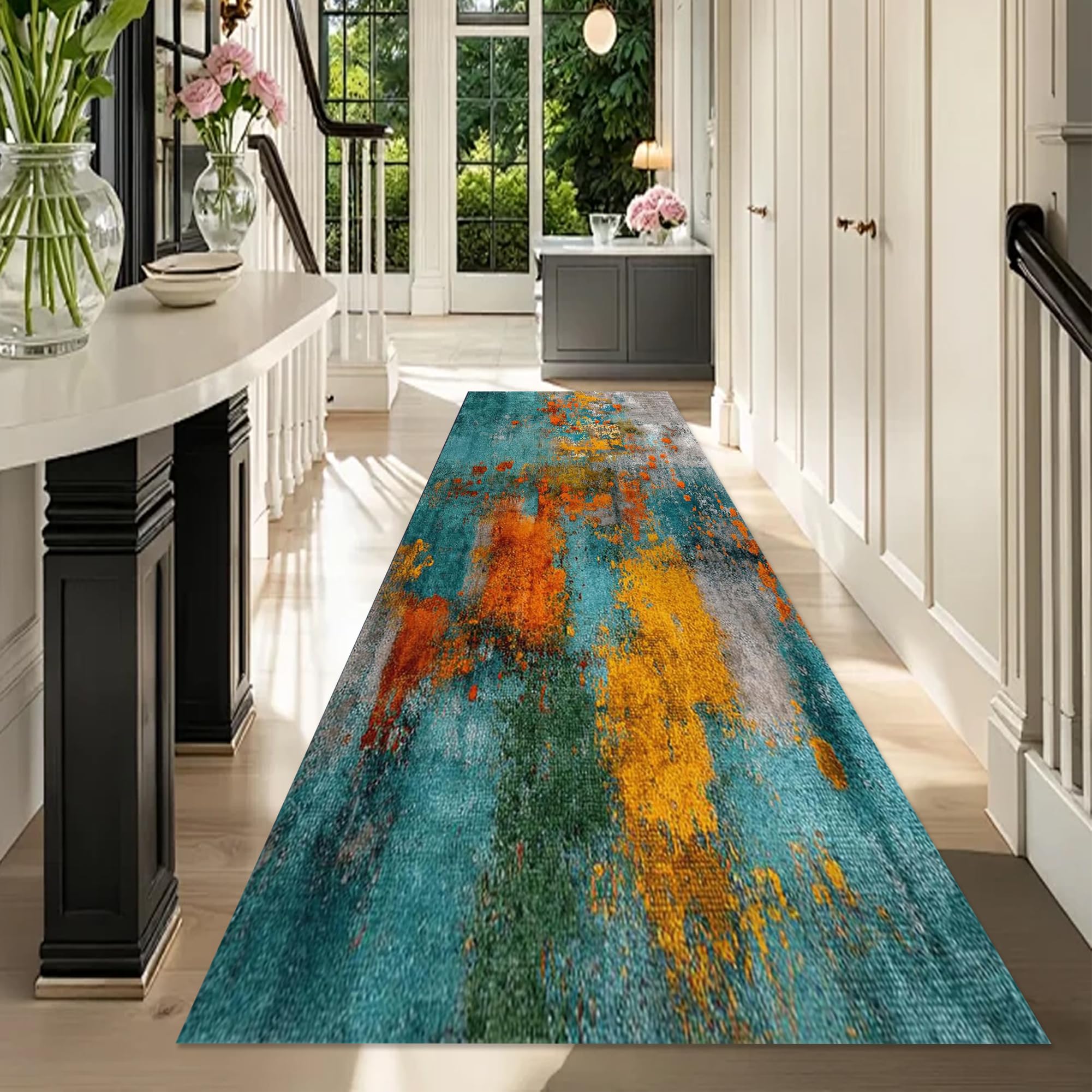 Alfombra cocina corredor lavable antideslizante que evita caídas en pasillos