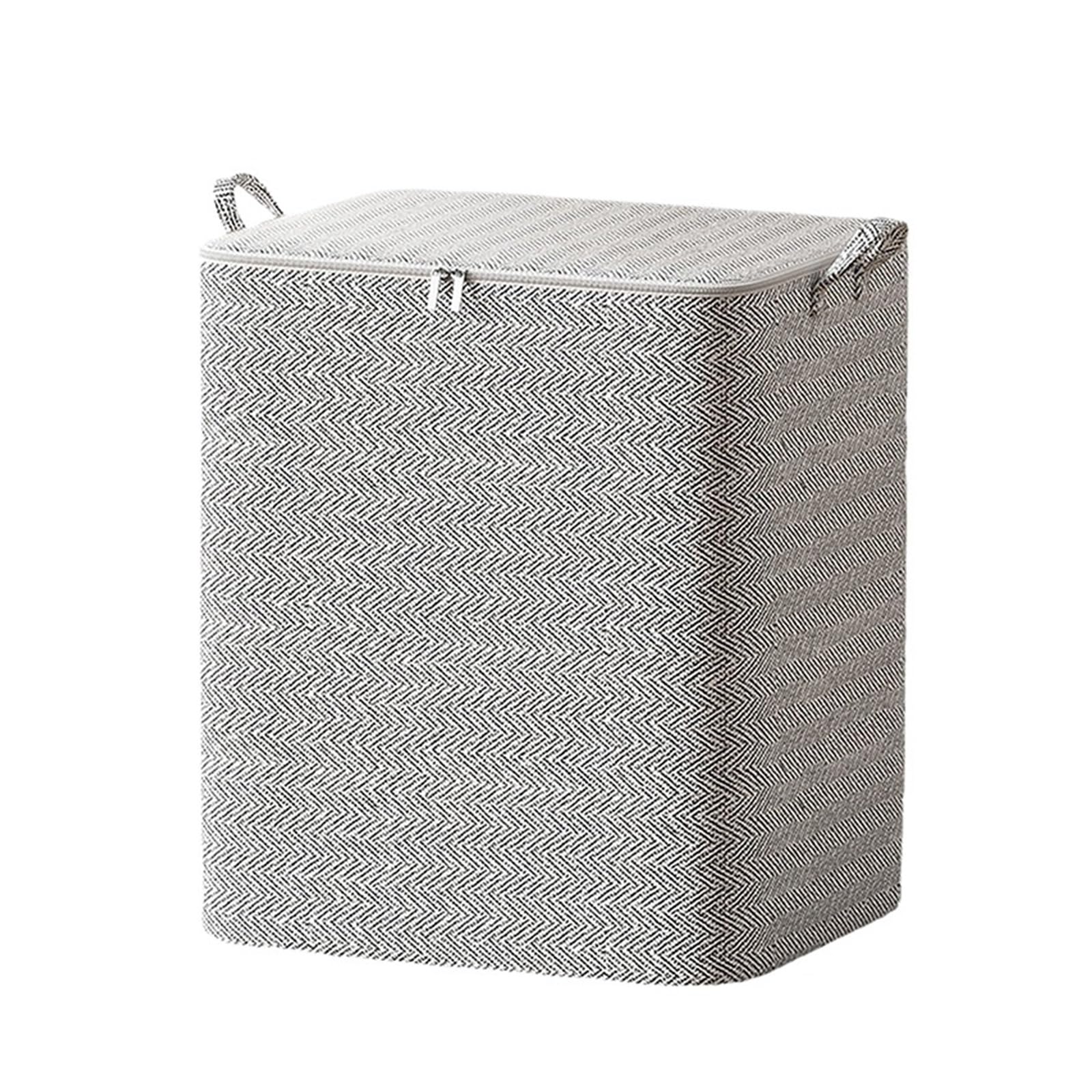 RRYPBOVG Foldable Blanket Storage Bags Fabric Storage Boxes Folding Storage Boxes Cloth Storage Bags Storage Bags For Clothes(S)