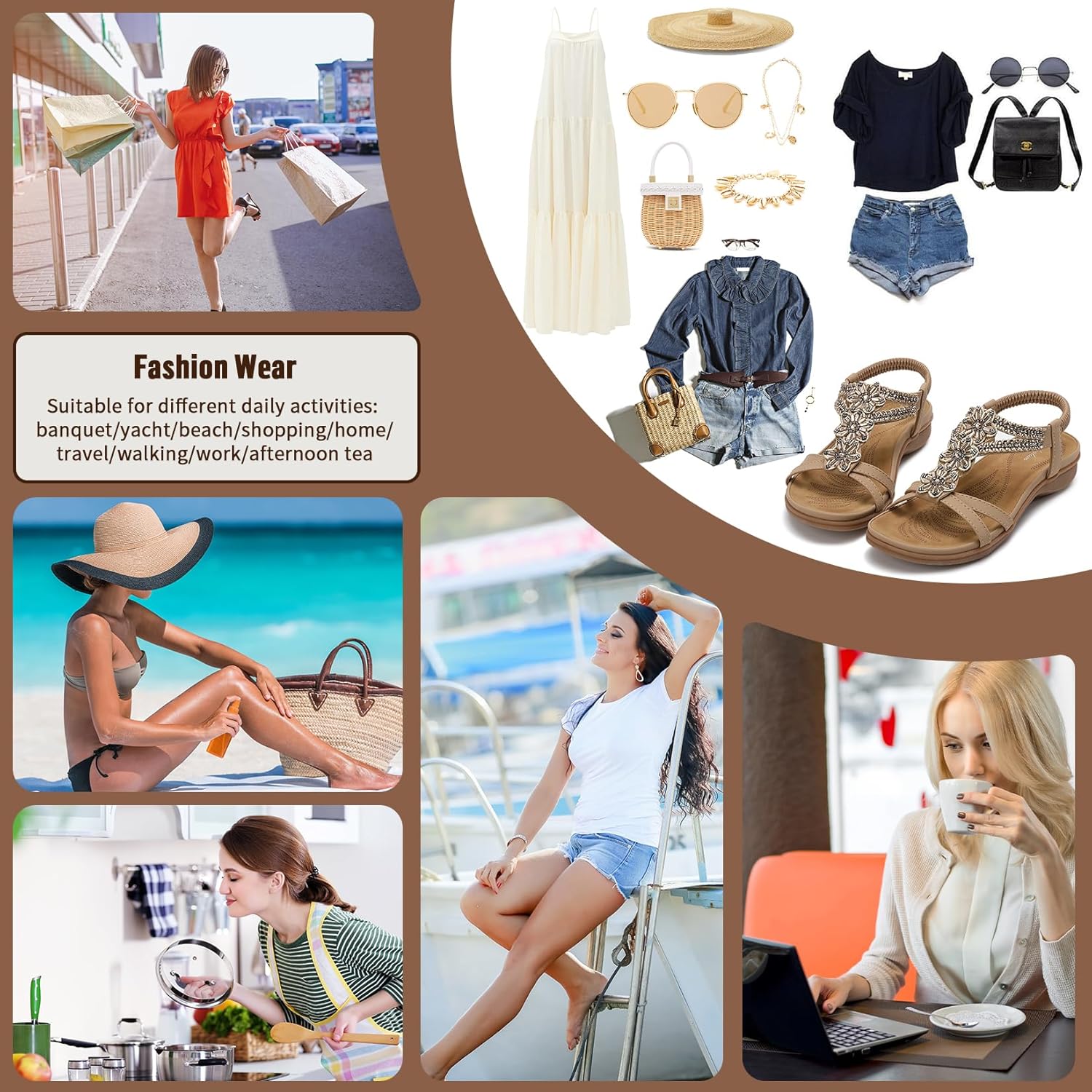 Littleplum Sandals for Women Handmade Arch Support Summer Womens sandals Comfort Walking Orthopedic Bohemian Flip Flop - Image 6