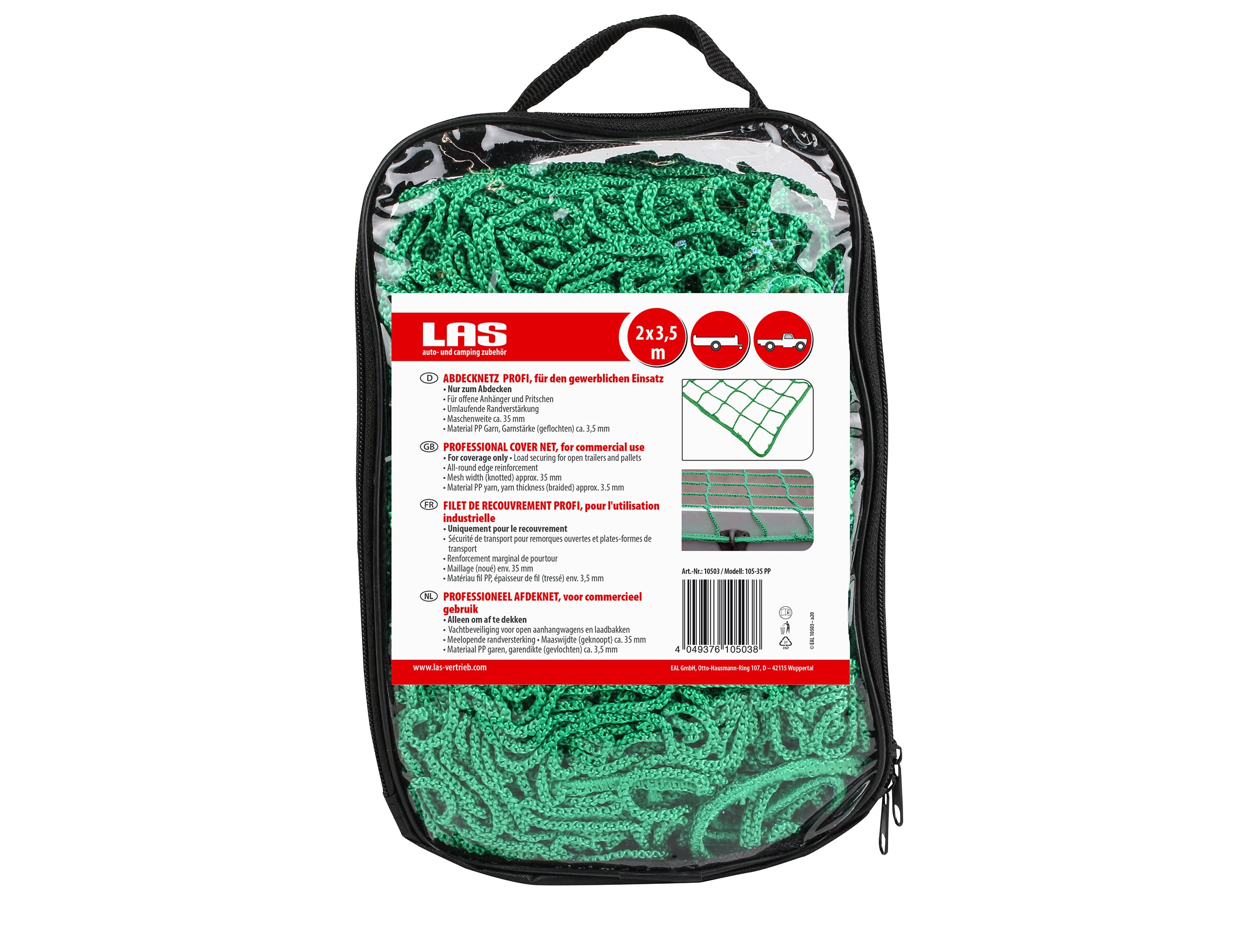 EAL Las 10503 Filet à Bagages Professionnel 2000 x 3500 mm