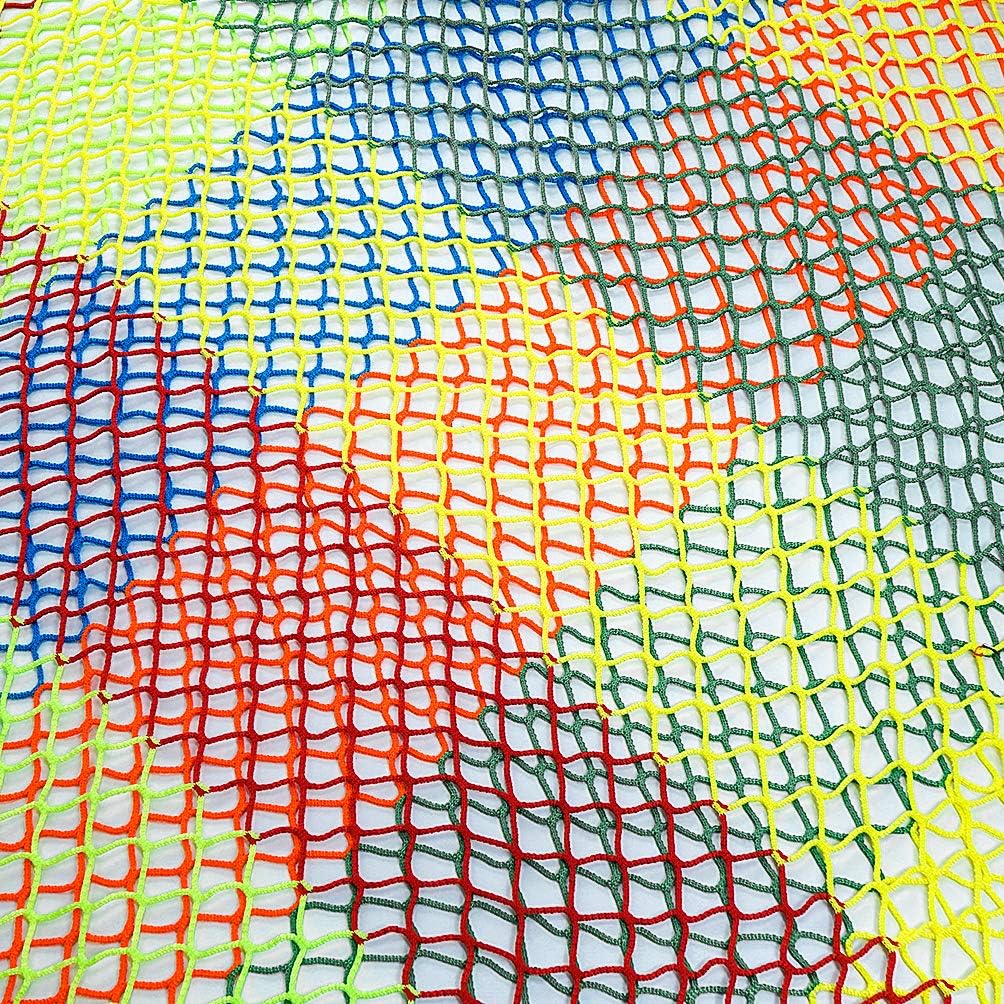 Aoneky Polyester 6.5' x 9.8' / 14.5' x 9.8' Playground Net - Kids Safety Net for Climbing Monkey Bar (9.8' x 9.8')