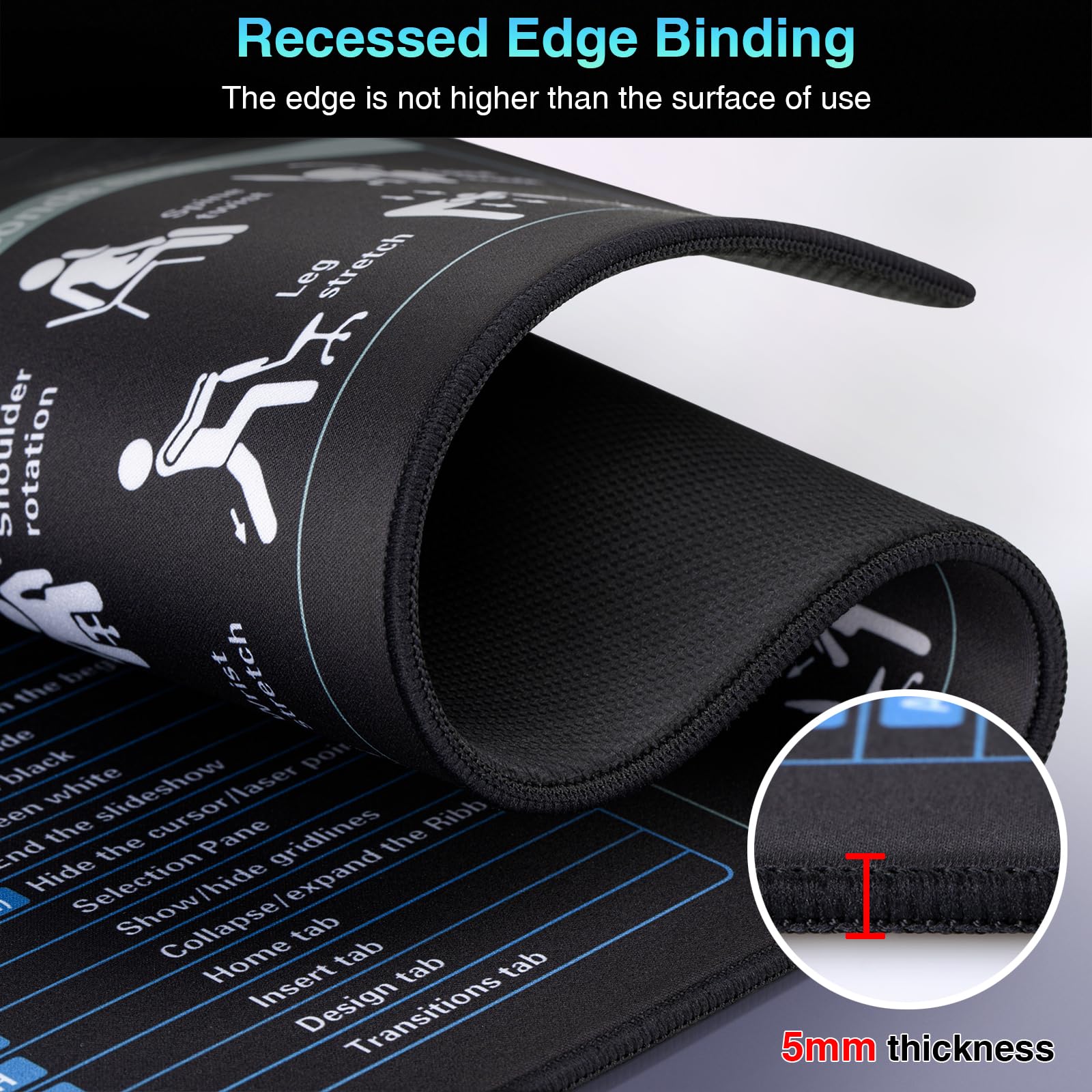 Amazon.com: 【2026 Upgraded 】 490 x 420 x 5mm Excel Mousepad