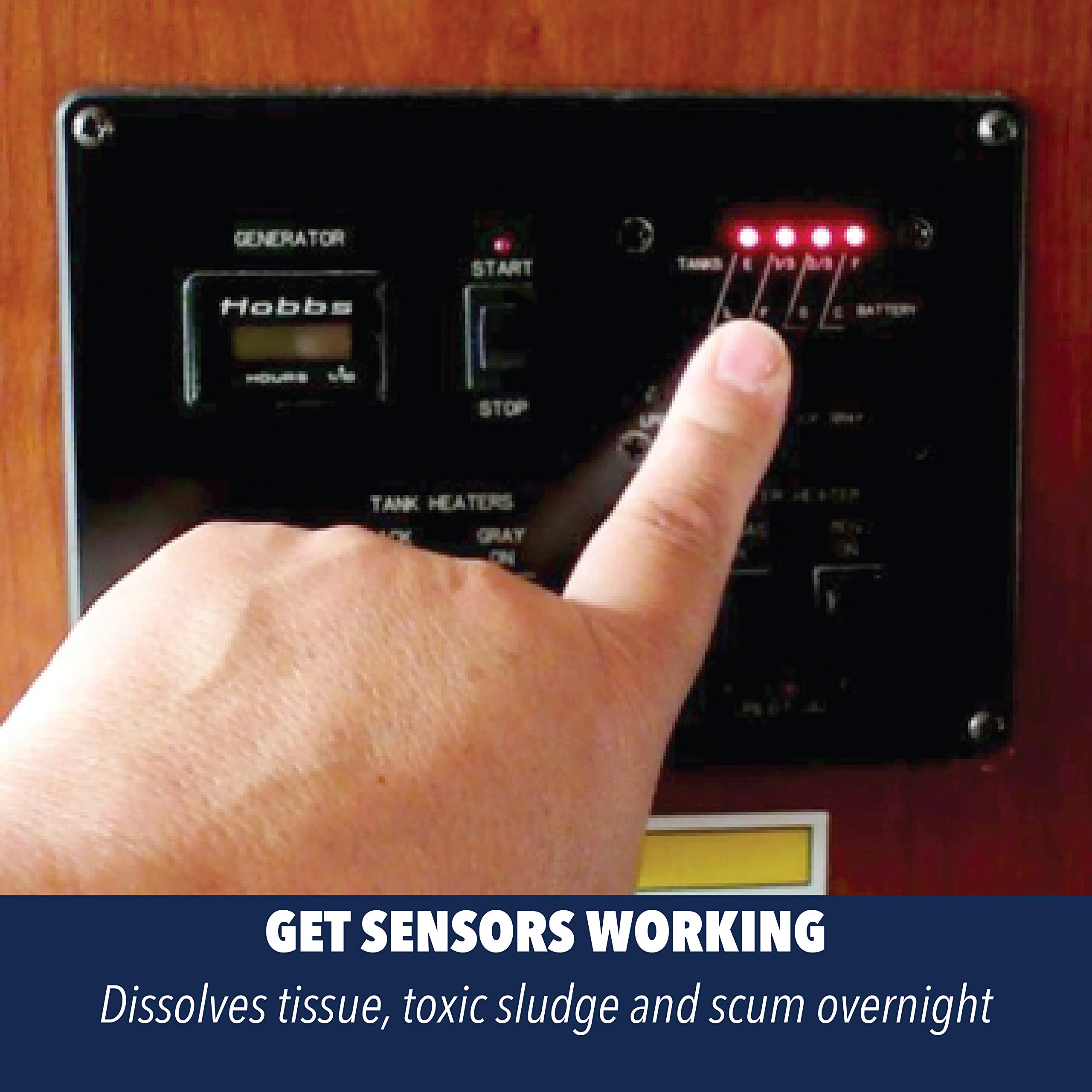 Caravan RV Sensor and Tank CLEANER Fix sensors, clear toilet and tank