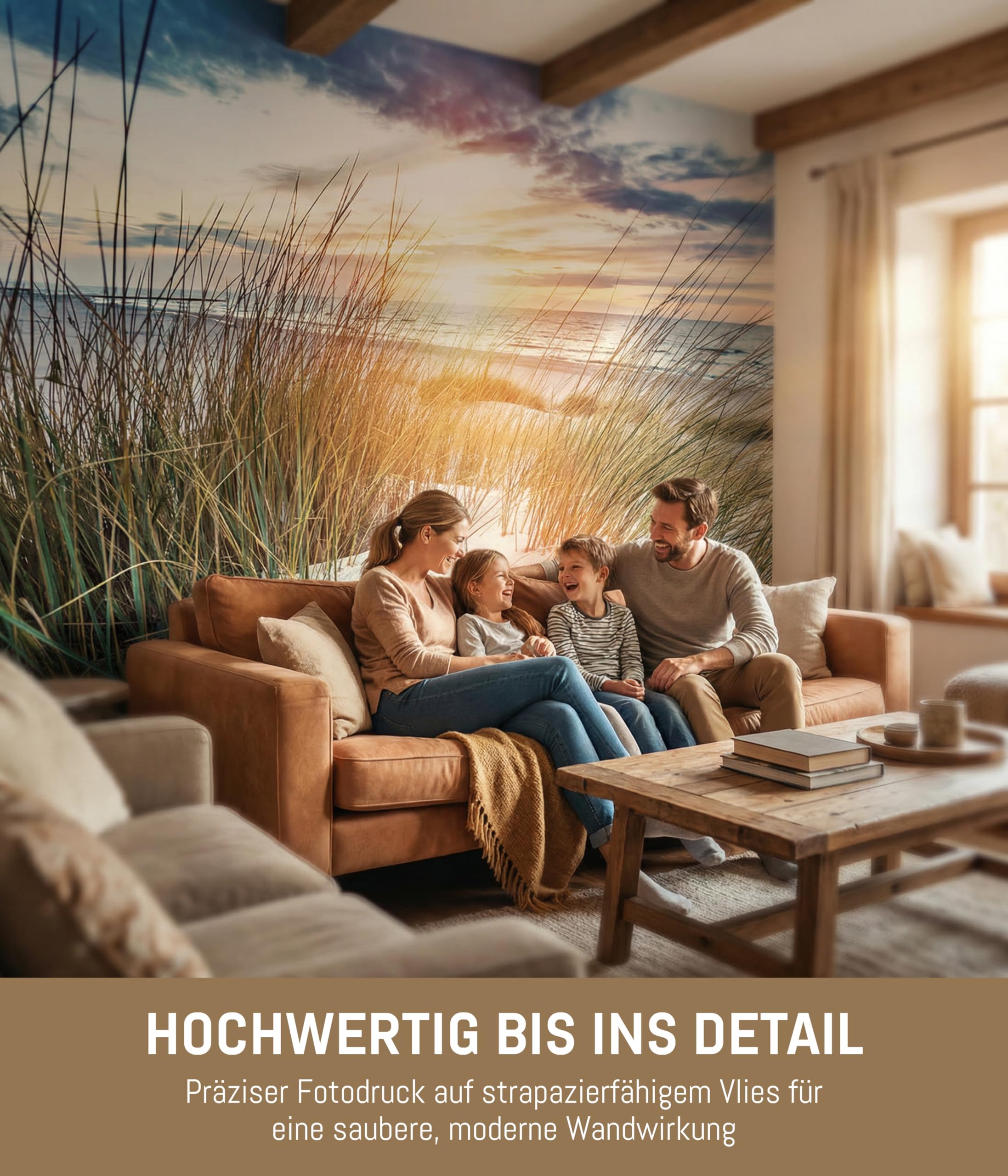 papermoon® Vlies Fototapete inkl. Kleister - Moderne XXL Wandtapete mit brillantem Farbdruck – Leichte & saubere Verarbeitung – Für Wohnzimmer, Schlafzimmer, Büro & Flur – Made in Germany