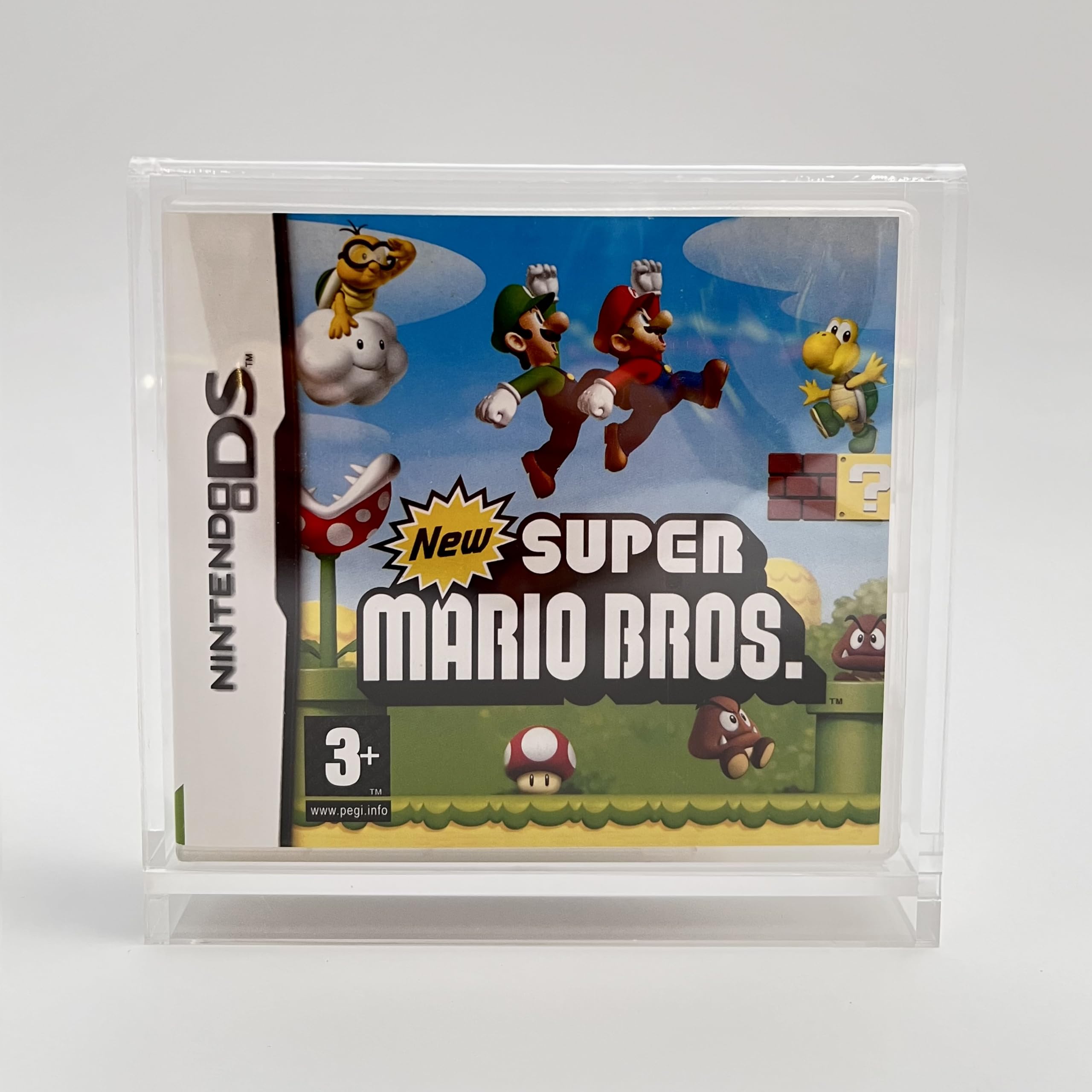 Scatola acrilica adatta per giochi Nintendo DS in confezione originale, protezione ottimale e pratica conservazione per collezionisti, presentazione elegante della vostra collezione,