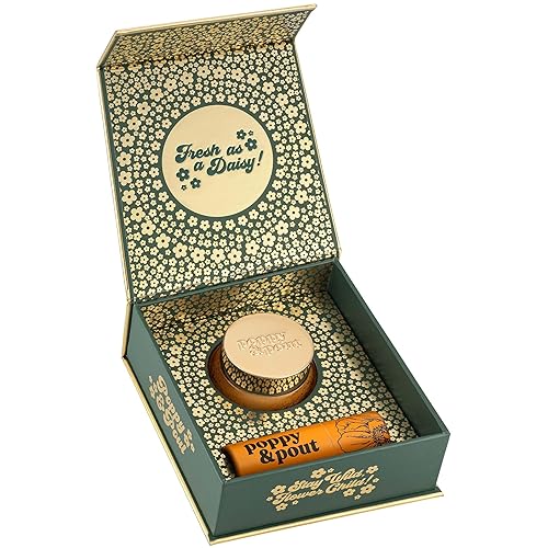 Miniatura 2 de Poppy & Pout Set de cuidado de labios  Bálsamo labial y exfoliante  Tubos de cartón sostenibles y frascos de vidrio, totalmente naturales, cera de
