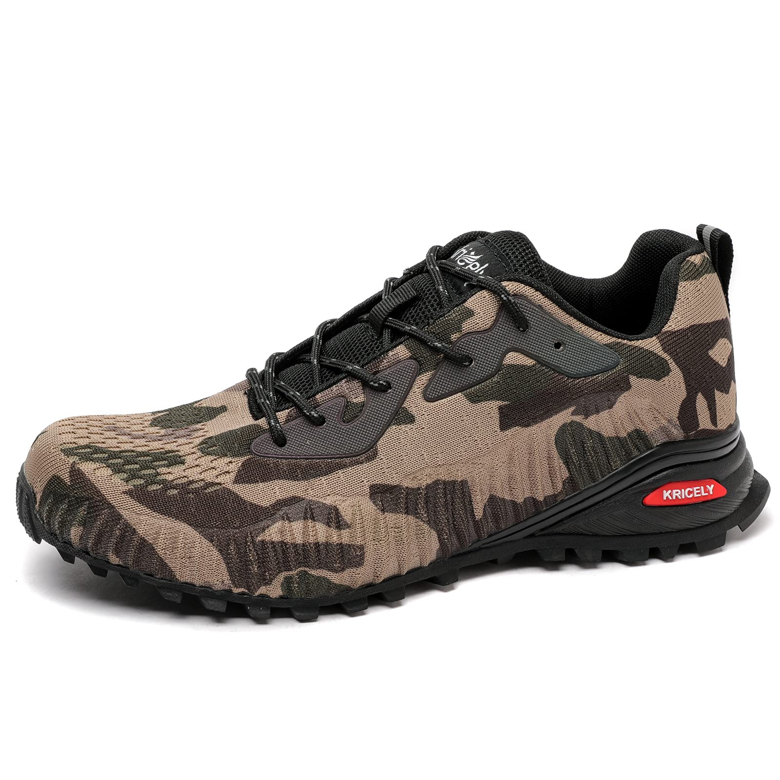 Kricely Chaussures de Trail Homme Respirantes Antidérapantes Chaussure de Randonnée Trekking Outdoor Fitness Chaussures de Marche - 4