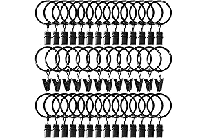 AMZSEVEN 40 Pack Pinch Pleat Curtain Rings: The Ultimate Drapery Enhancement
