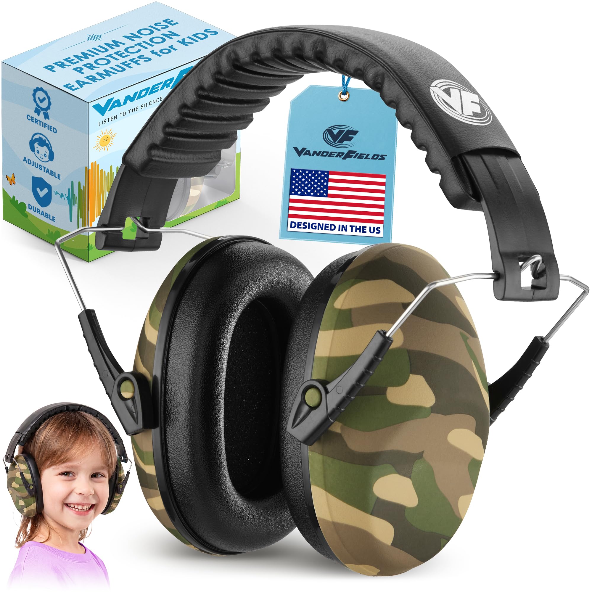 Kids Noise Canceling Headphones - 31 dB (2K Hz) - Ear Protection Earmuffs