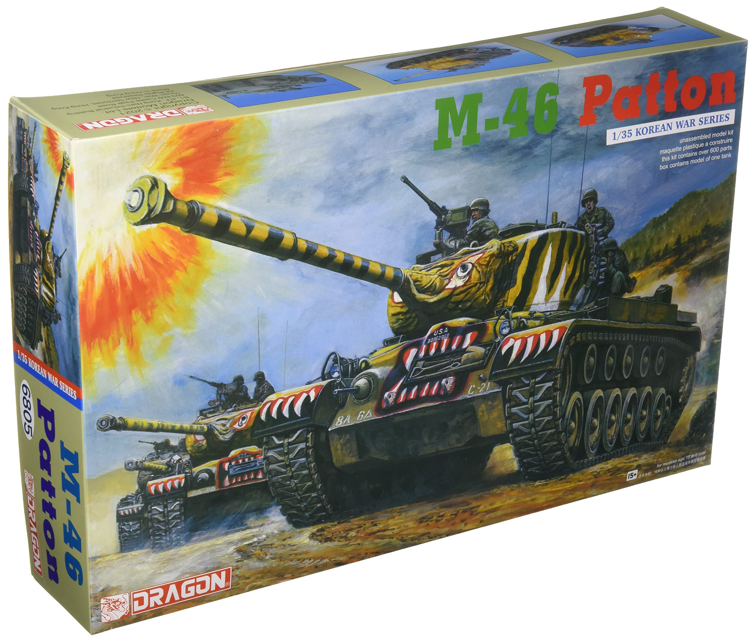 Dragon DR6805 Korean War US Army M46 Patton model plastikowy