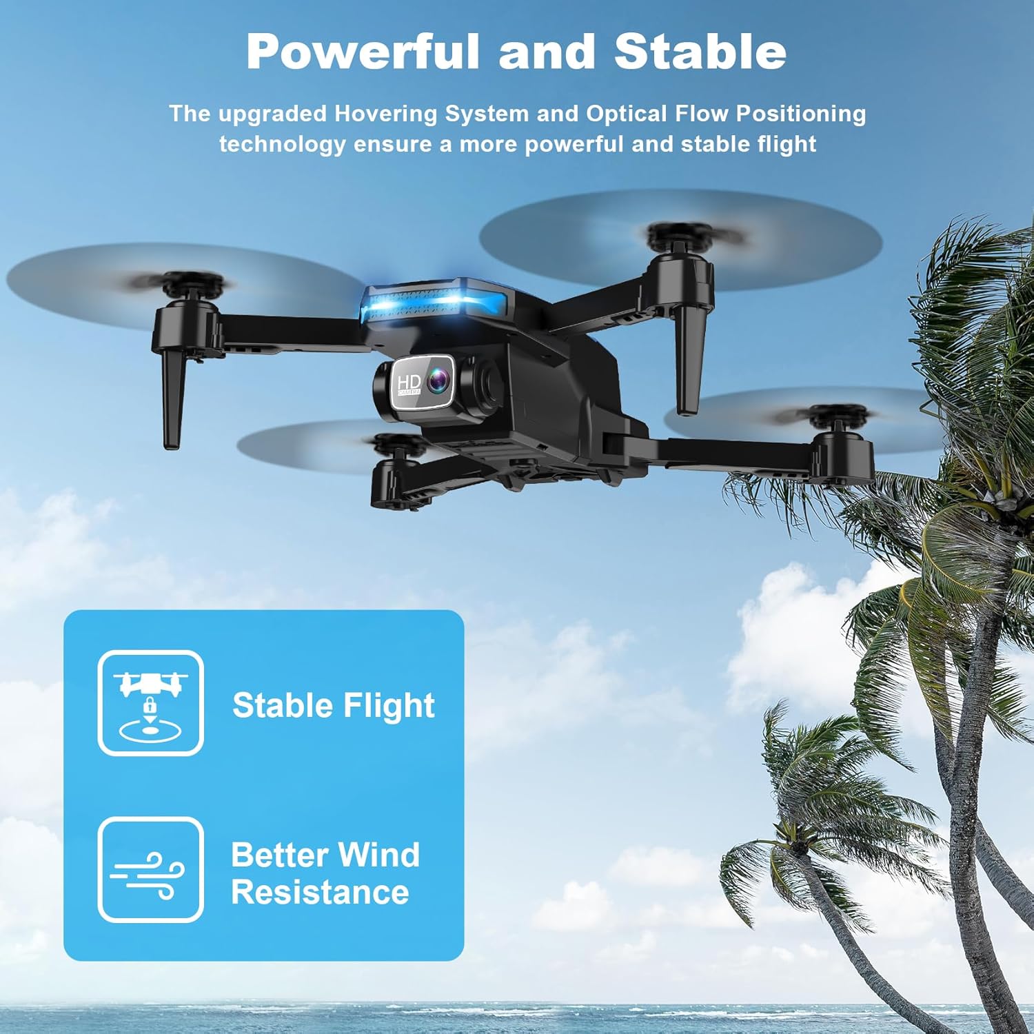 User-Friendly Foldable Drone with Screen and Voice Control for Effortless Aerial Fun