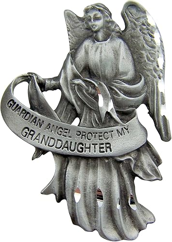 Miniatura 3 de Clip para visera de estaño con motivo de Angel Guardián Visera de 2 x 12 pulgadas.