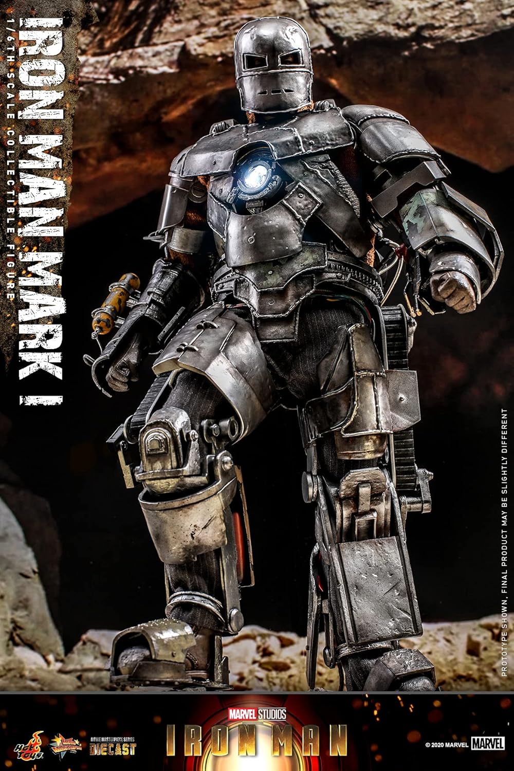 HOT TOYS Figure MOVIE MASTERPIECE DIECAST IRON MAN MARK 1 anti gagal keren dari Marvel Comics